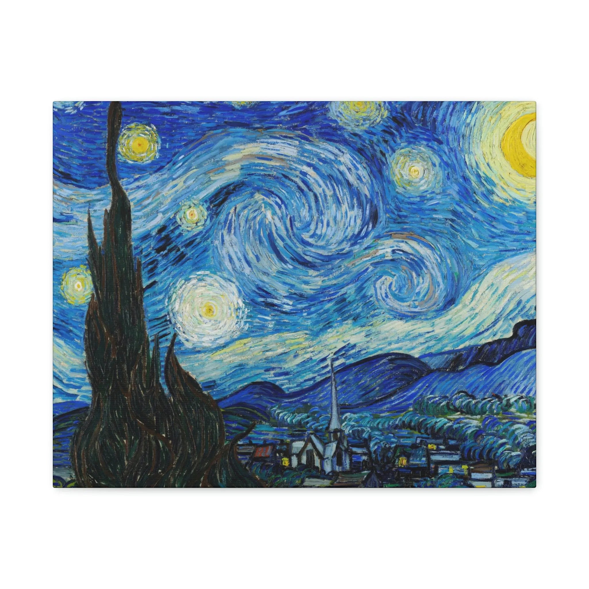 The Starry Night Van Gogh Canvas Gallery Wraps - Famous Art