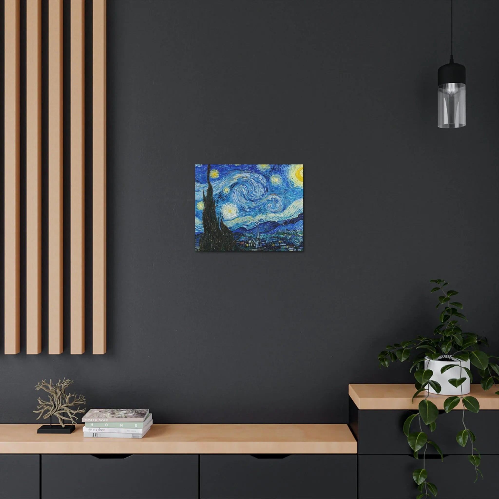 The Starry Night Van Gogh Canvas Gallery Wraps - Famous Art