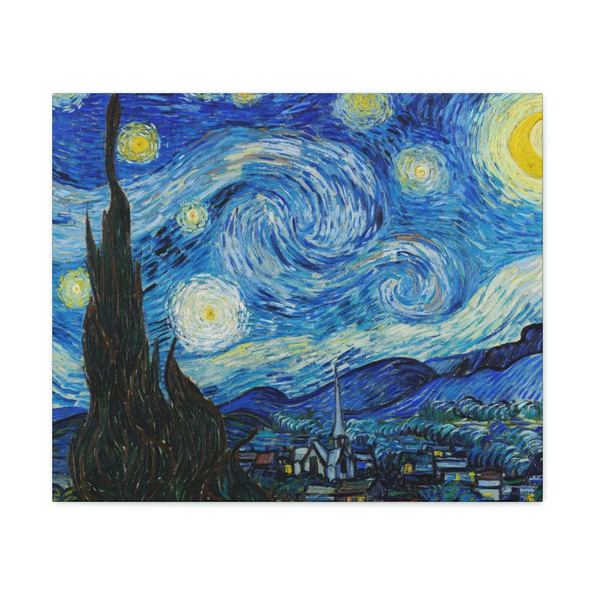 The Starry Night Van Gogh Canvas Gallery Wraps - Famous Art