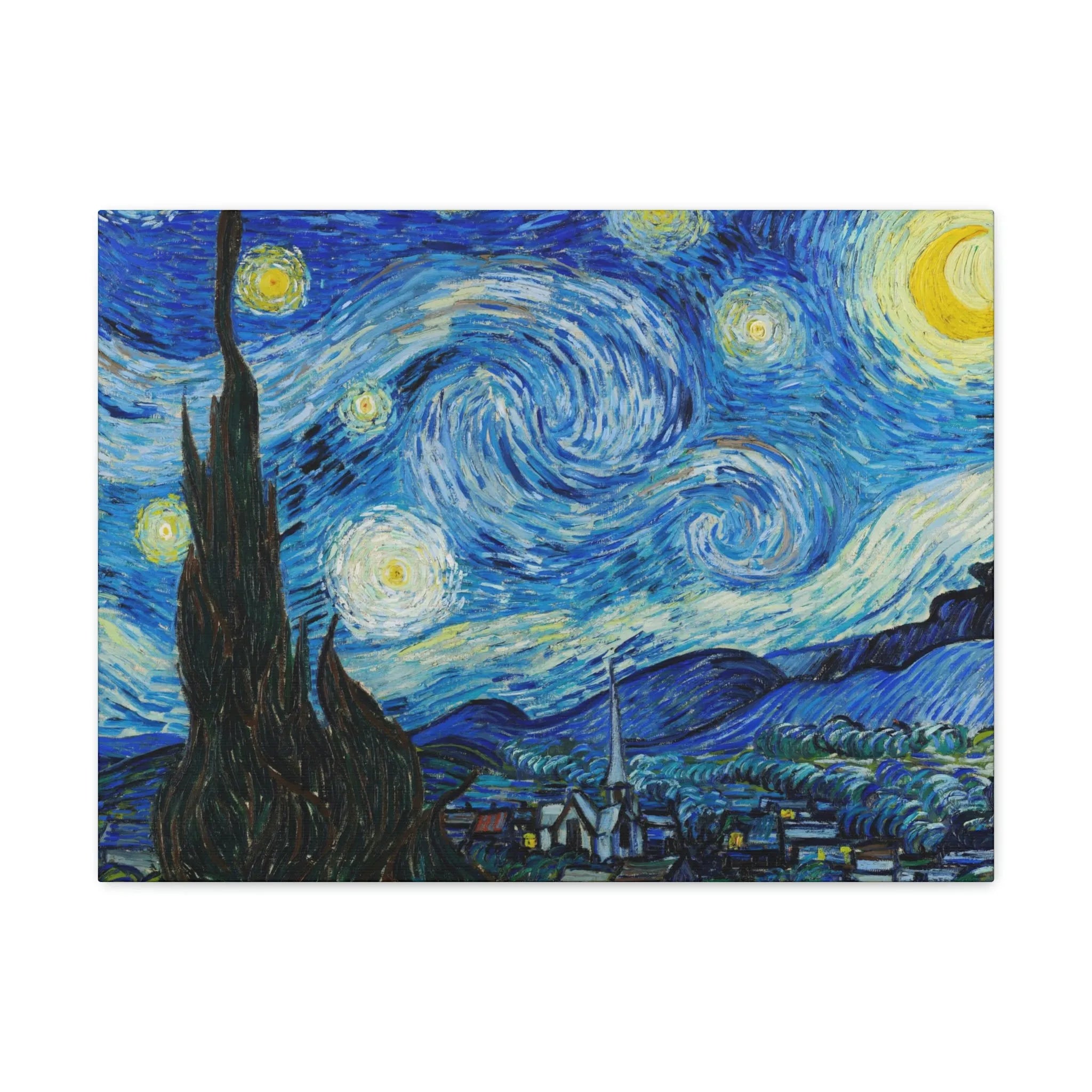 The Starry Night Van Gogh Canvas Gallery Wraps - Famous Art