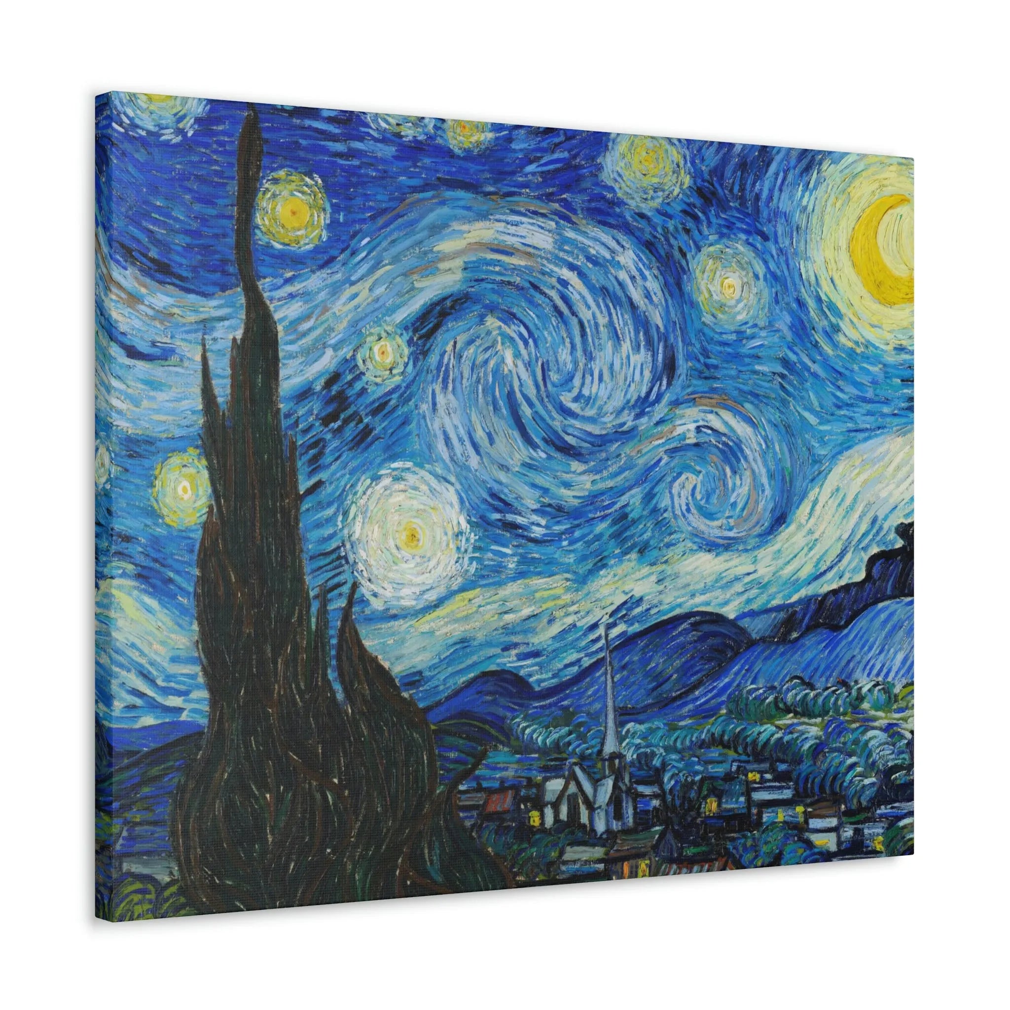 The Starry Night Van Gogh Canvas Gallery Wraps - Famous Art