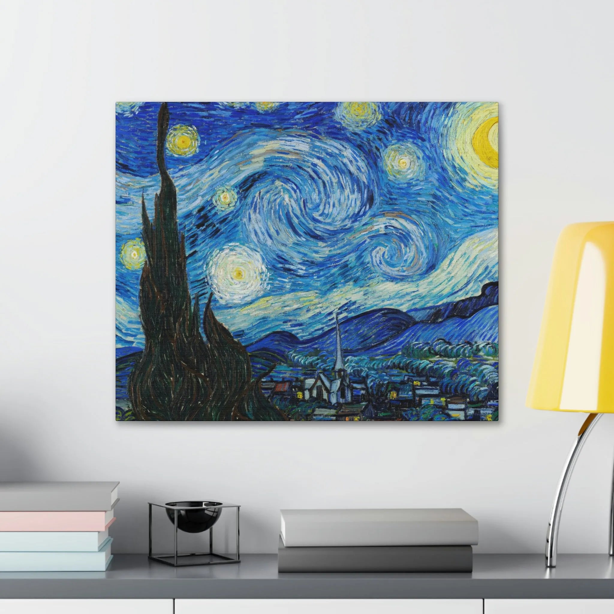 The Starry Night Van Gogh Canvas Gallery Wraps - Famous Art