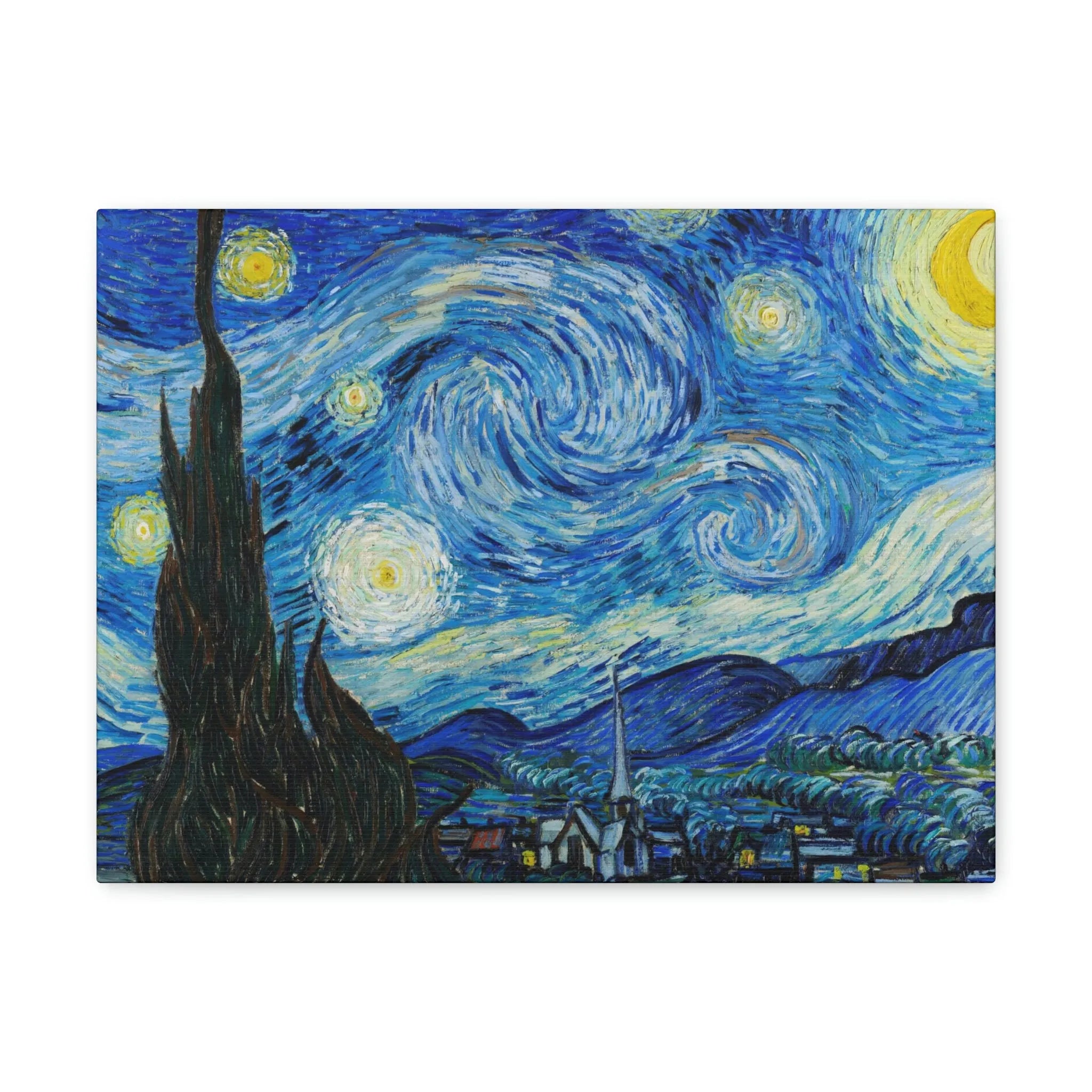 The Starry Night Van Gogh Canvas Gallery Wraps - Famous Art