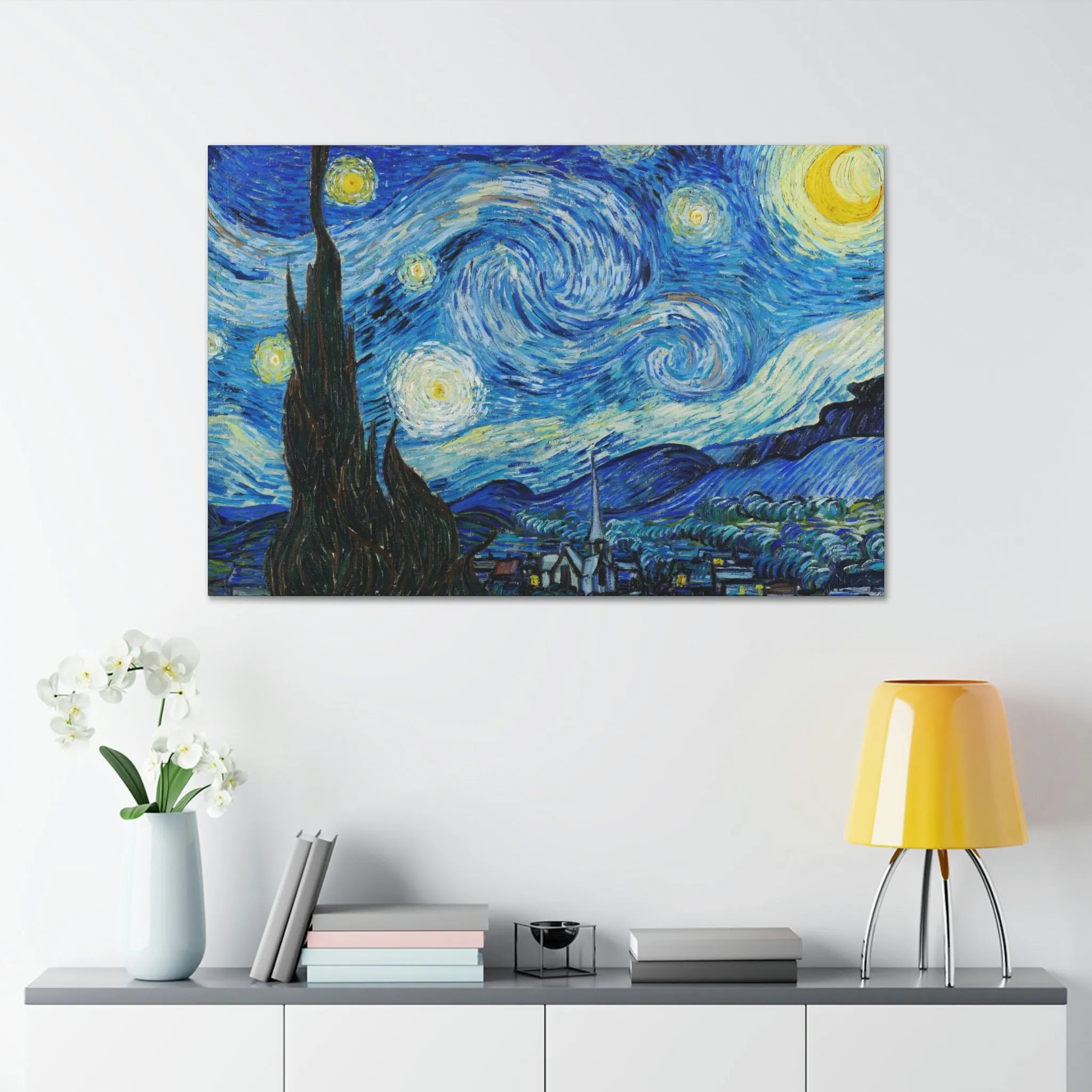 The Starry Night Van Gogh Canvas Gallery Wraps - Famous Art