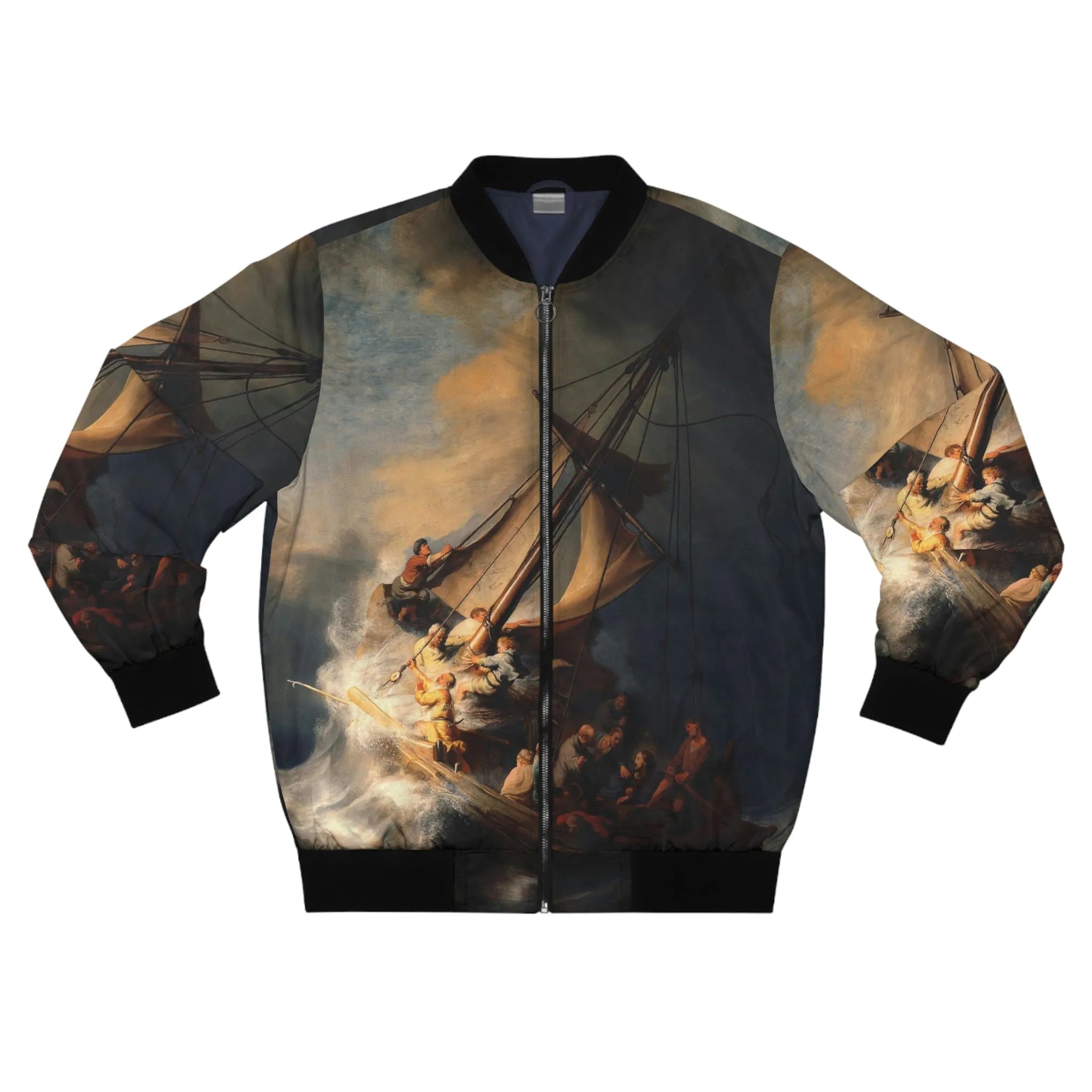 The Storm on the Sea of Galilee by Rembrandt Art Bomber Jacket