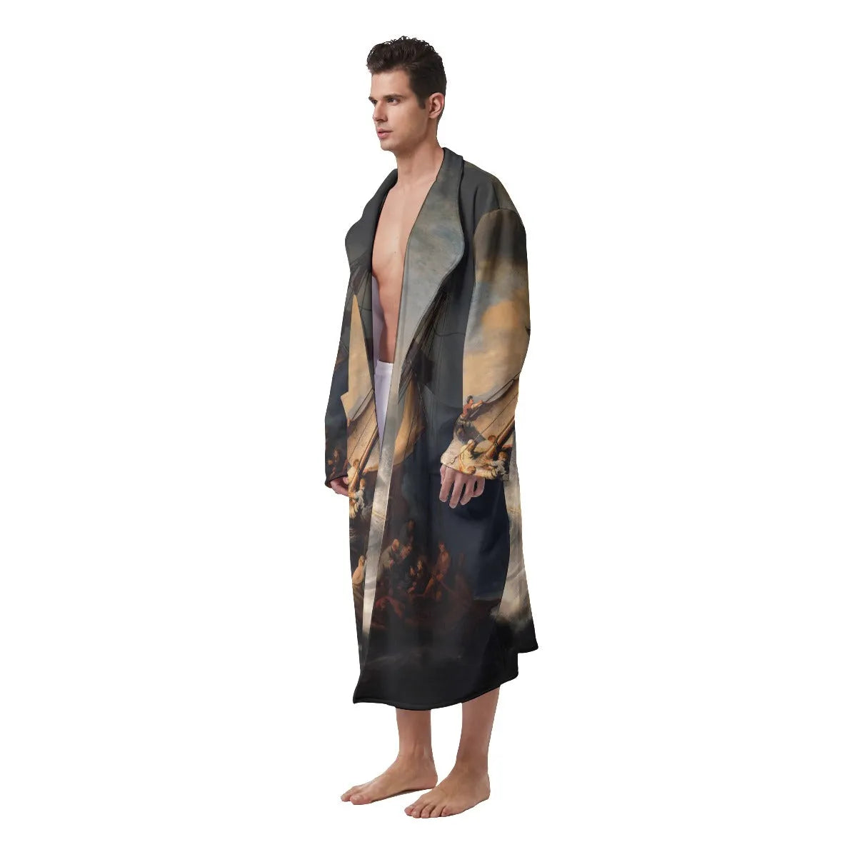 The Storm on the Sea of Galilee by Rembrandt Art Fleece Robe