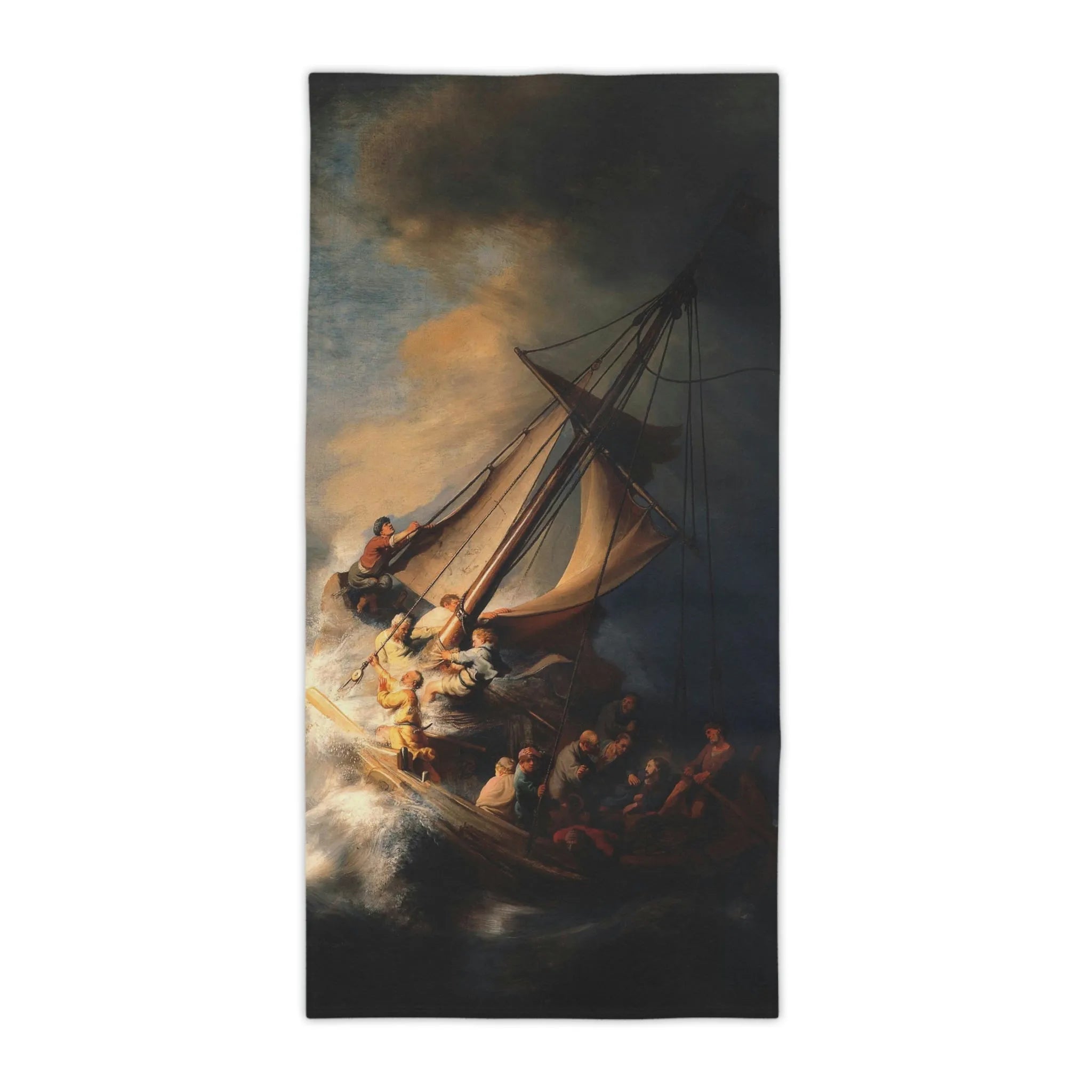 The Storm on the Sea of Galilee by Rembrandt Beach Towels