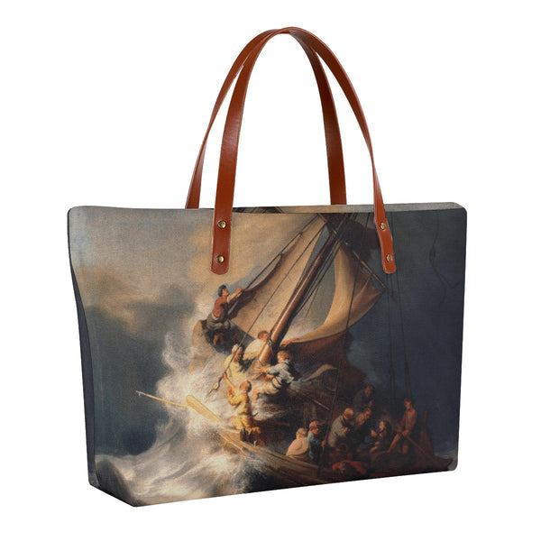 The Storm on the Sea of Galilee by Rembrandt Tote Bag