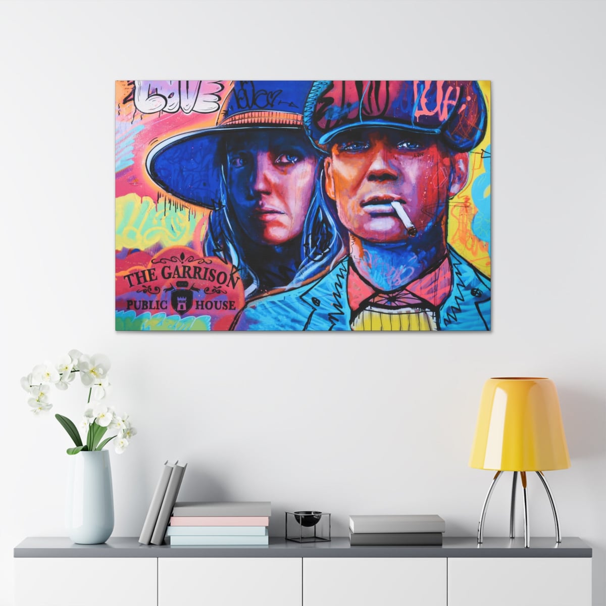Thomas Shelby and Grace Love Story Gangster Canvas Gallery Wraps