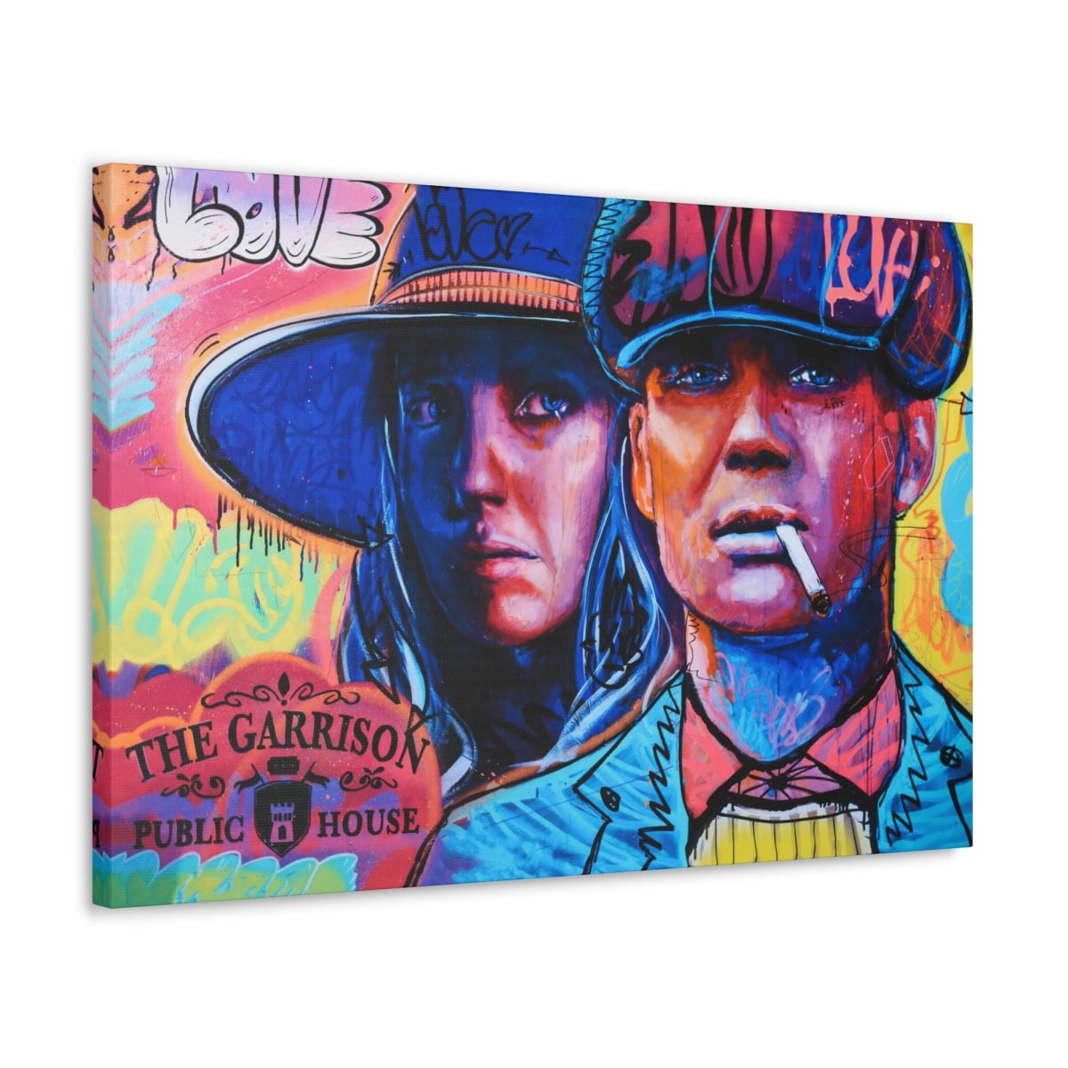 Gangster Couple Canvas Gallery Wraps