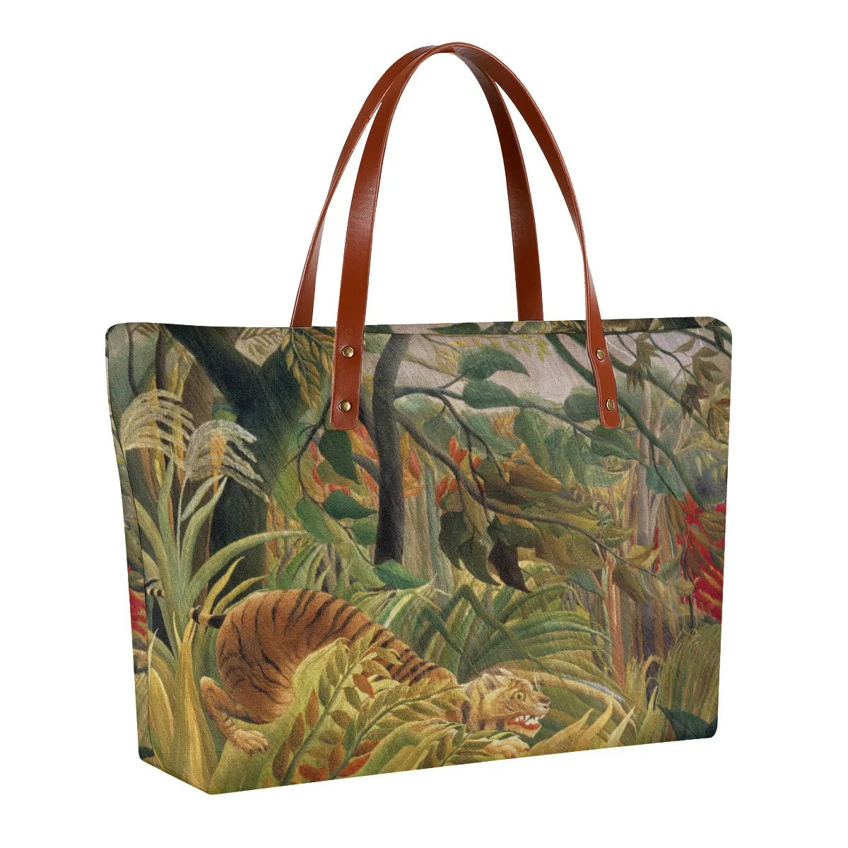 Tiger in a Tropical Storm by Henri Rousseau Tote Bag