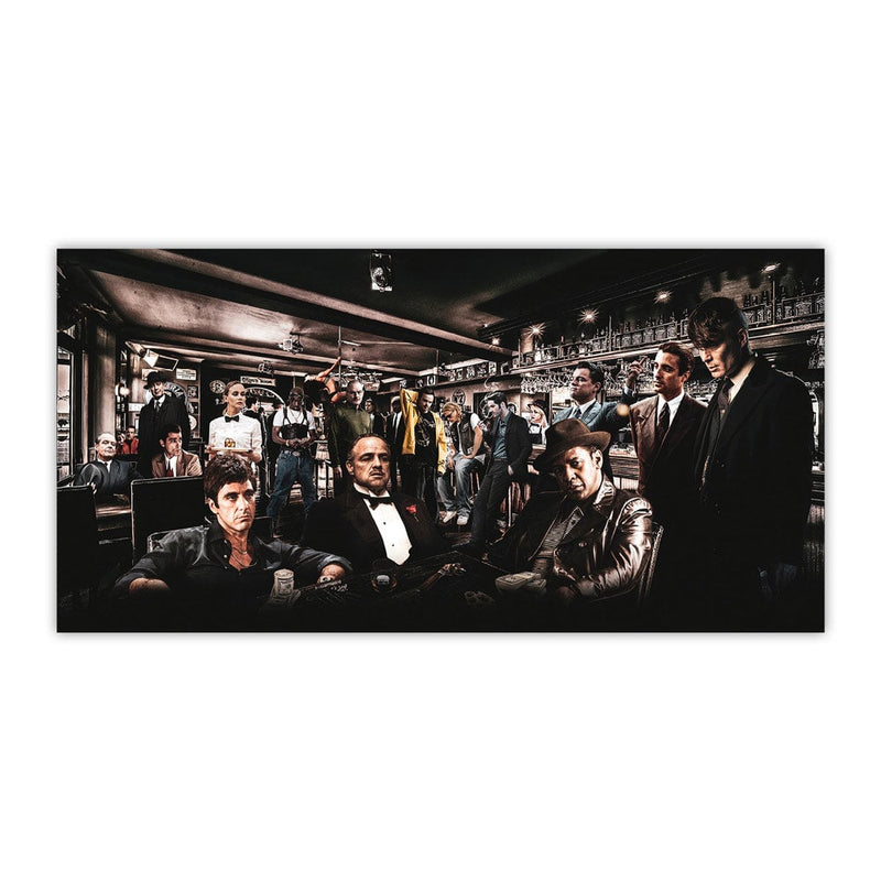 Top Gangsters & Iconic Movie Characters Canvas Print