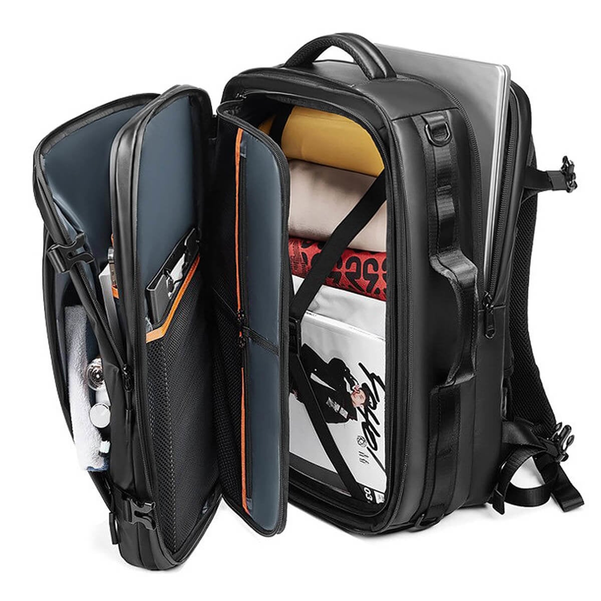 15.6 In Laptop Backpack Big Size For Men College Students Waterproof  Bookbag--KKbag.com