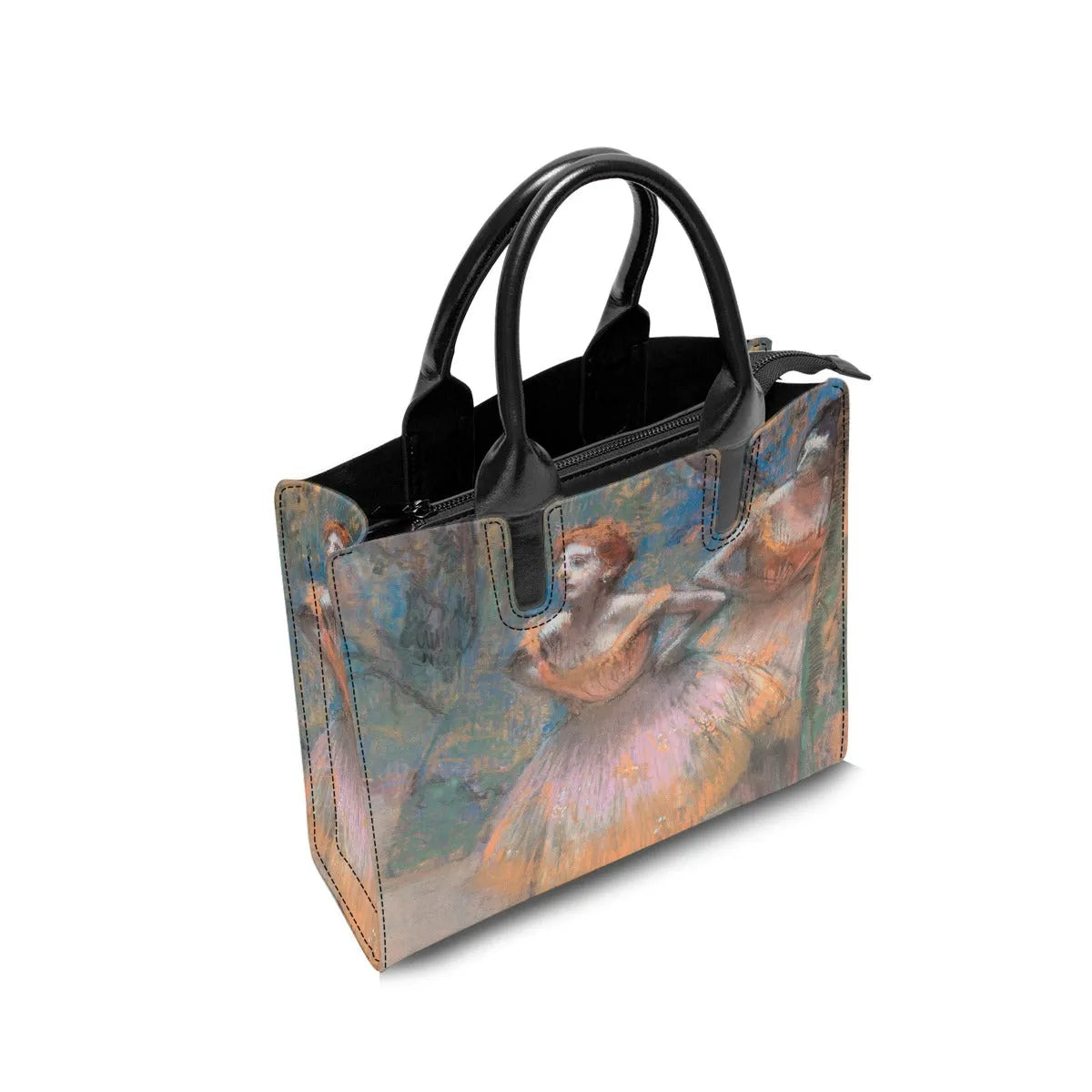 Two Dancers Ballet painting by Edgar Degas Handbag