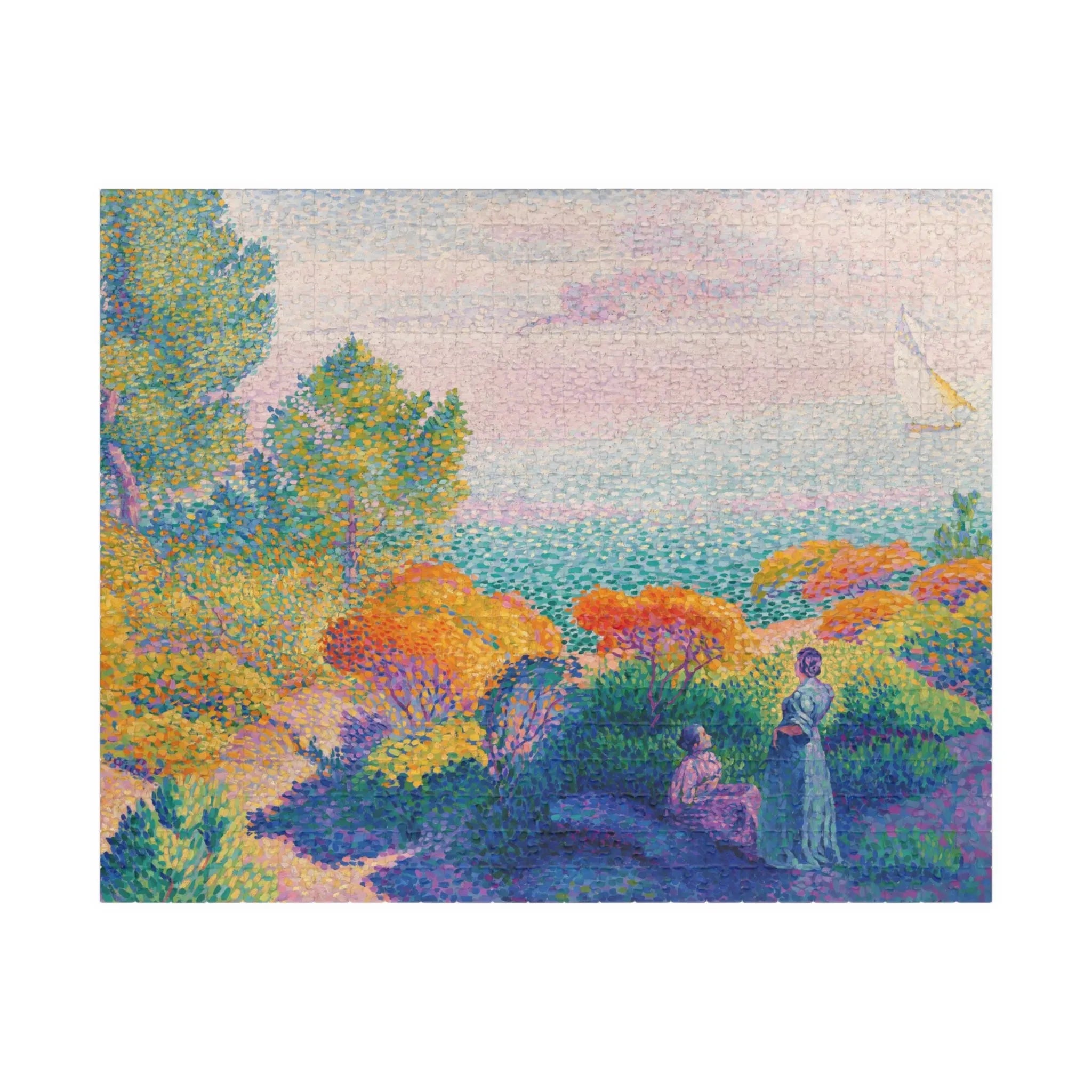 Two Women by the Shore Mediterranean Puzzles