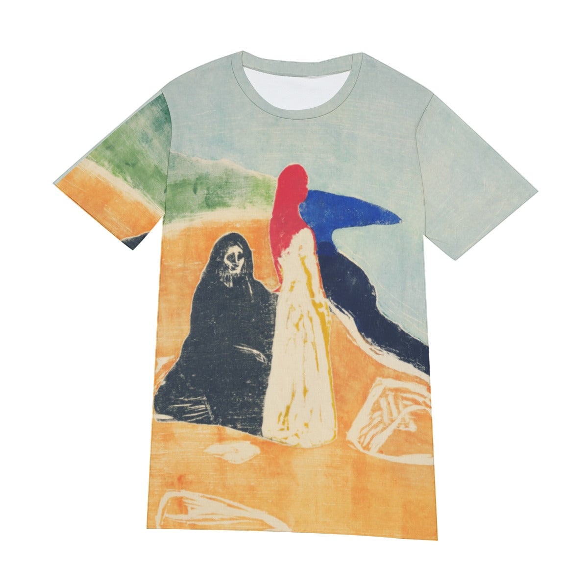 Two Women on the Shore by Edvard Munch T-Shirt