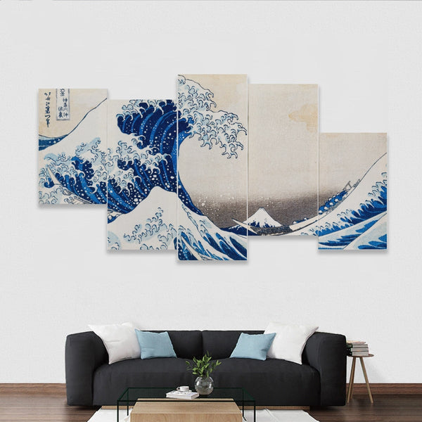 Under the Wave off Kanagawa Framed Murals