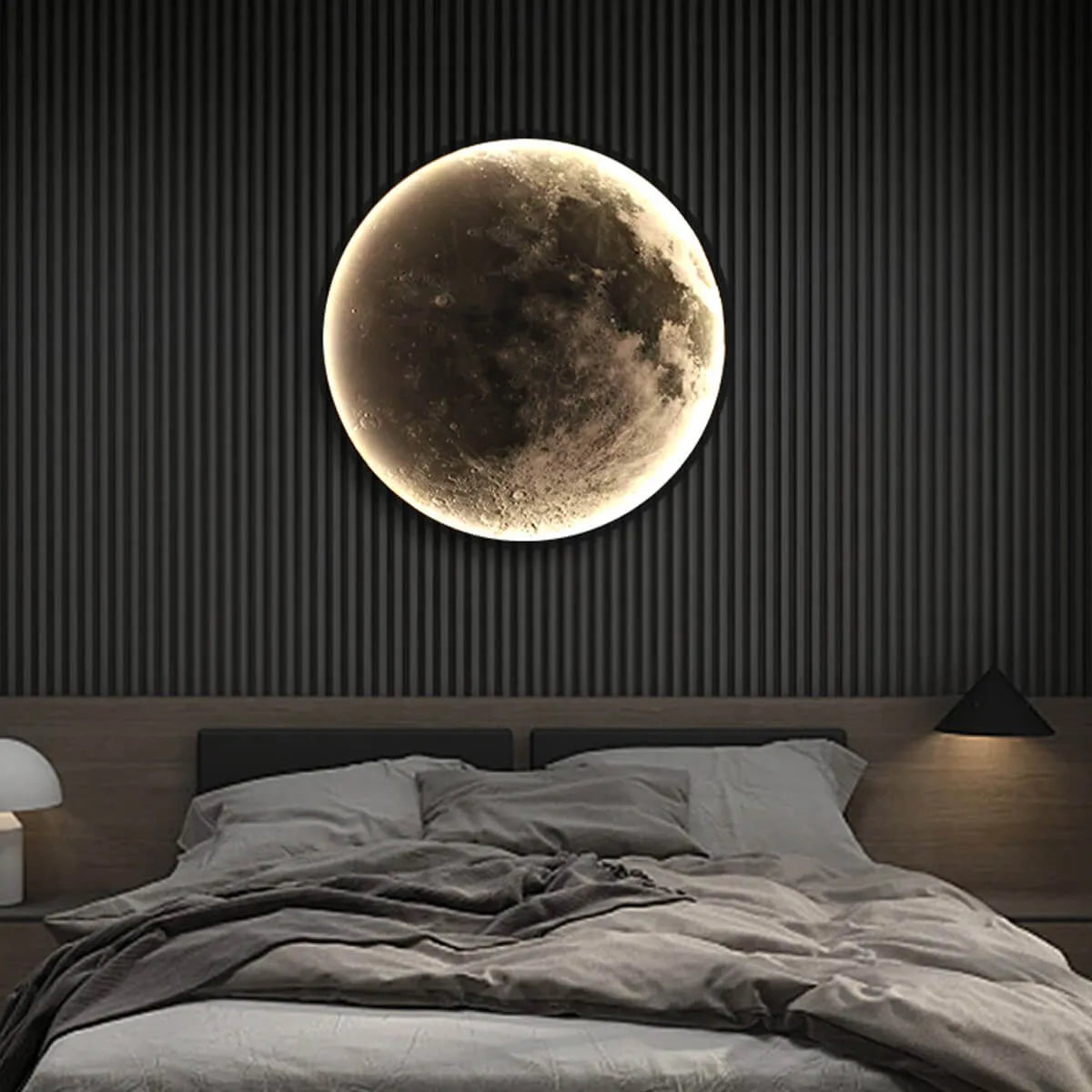 Universe Simple Bedside Lunar Wall Lamp Moon Home Decor Space Interior