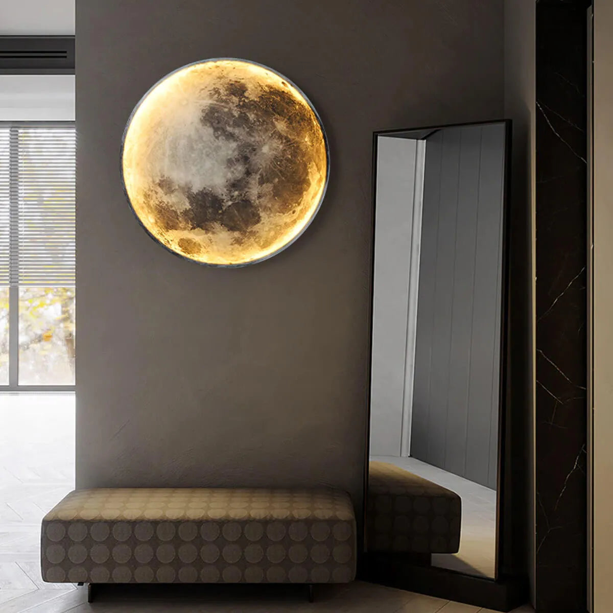 Universe Simple Bedside Lunar Wall Lamp Moon Home Decor Space Interior