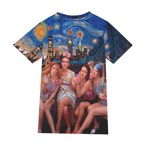 Venus Frida Mona and Vermeer’s Girls Night T-Shirt
