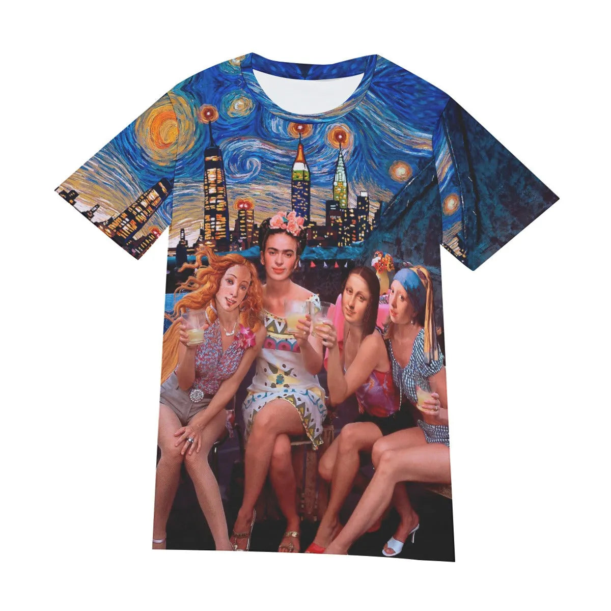 Venus Frida Mona and Vermeer’s Girls Night T-Shirt