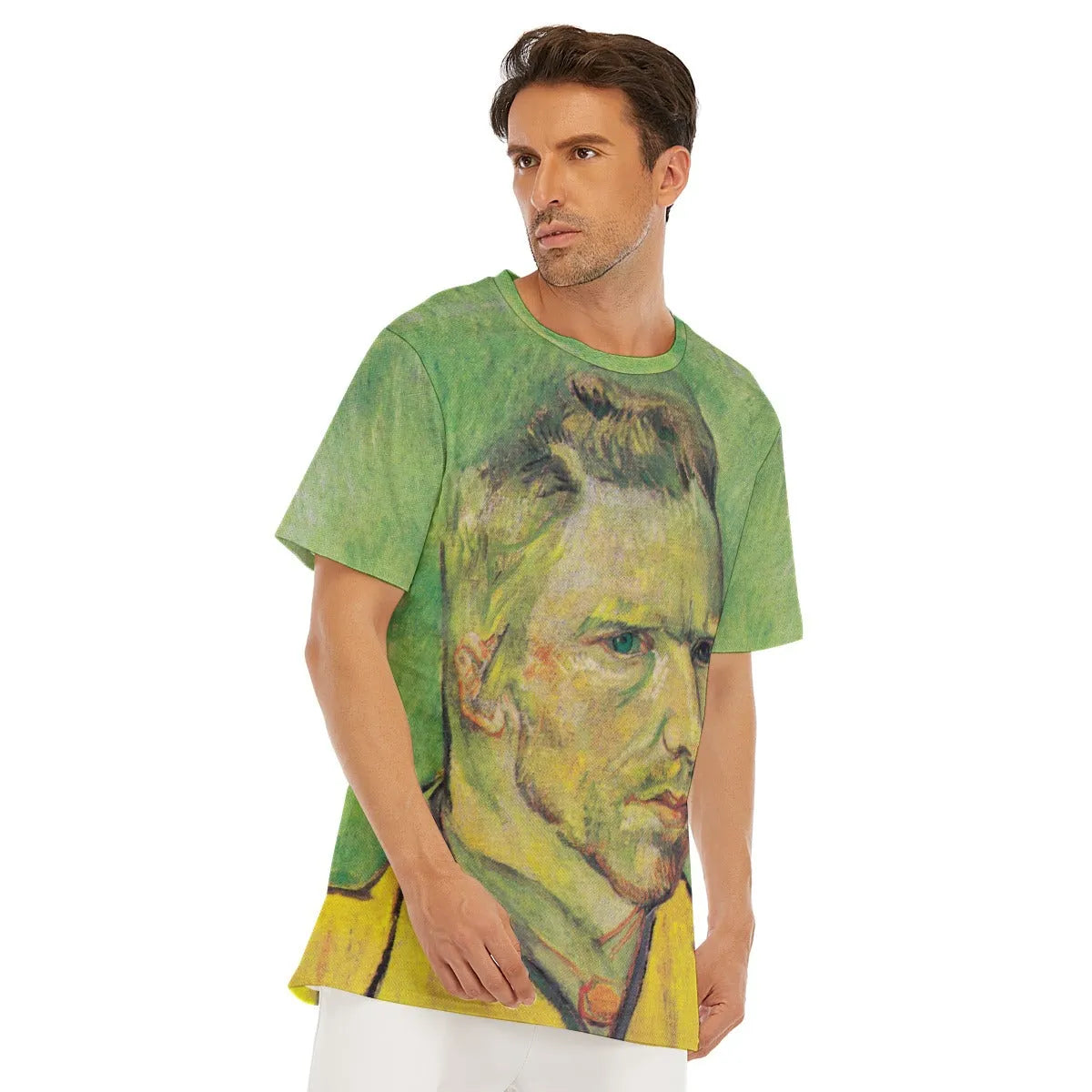 Vincent van Gogh’s Self-Portrait on Green T-Shirt