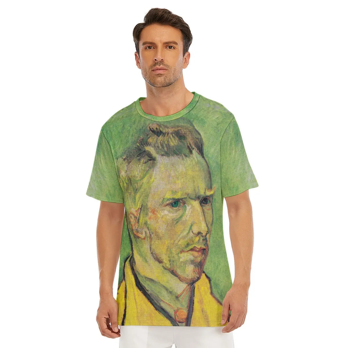 Vincent van Gogh’s Self-Portrait on Green T-Shirt