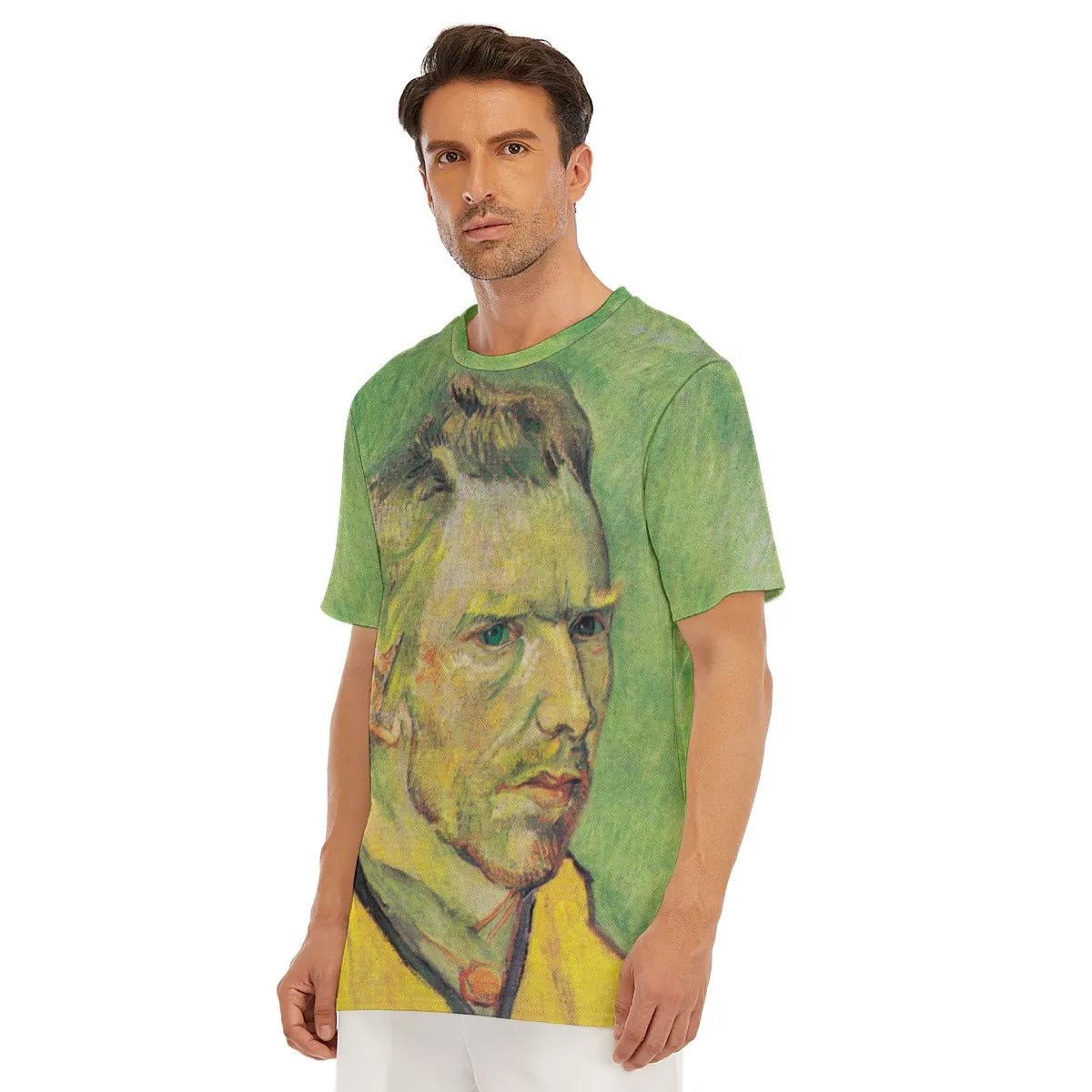 Vincent van Gogh’s Self-Portrait on Green T-Shirt