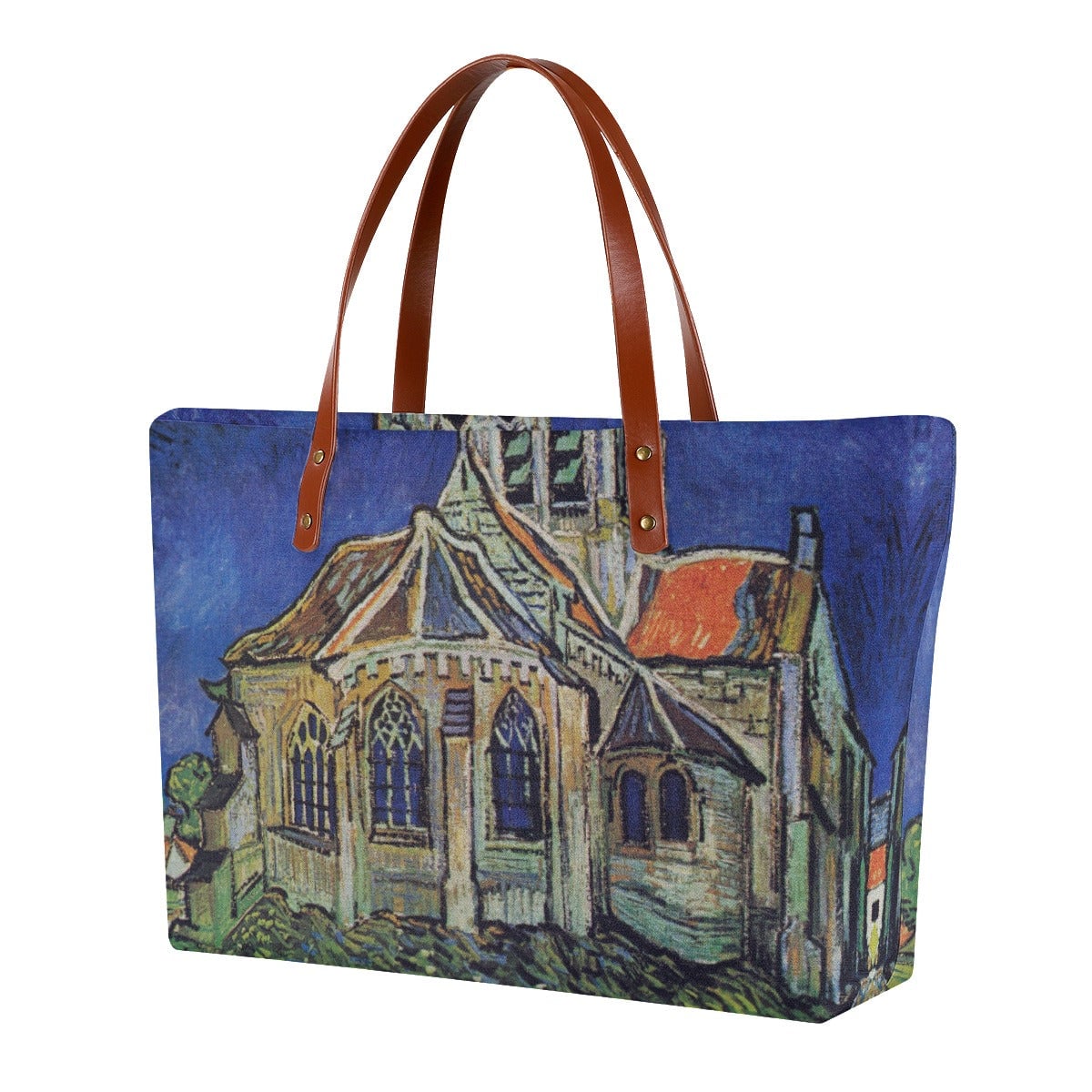 Vincent van Gogh’s The Church at Auvers Tote Bag