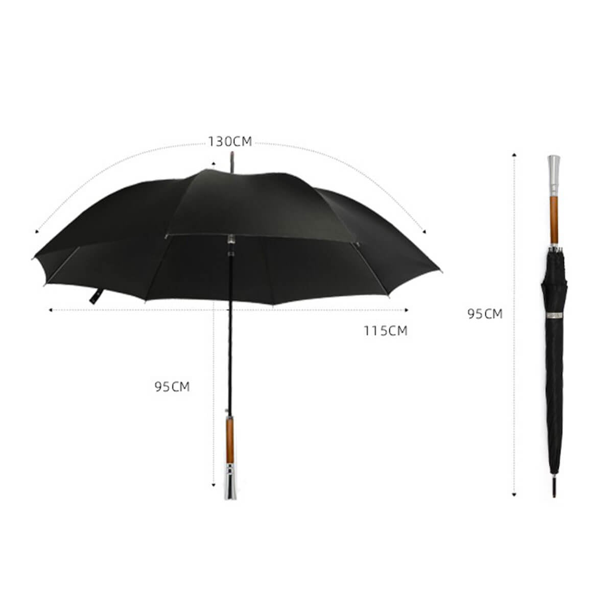 Vintage Art Gentlemen High-Quality Handle Automatic Umbrella
