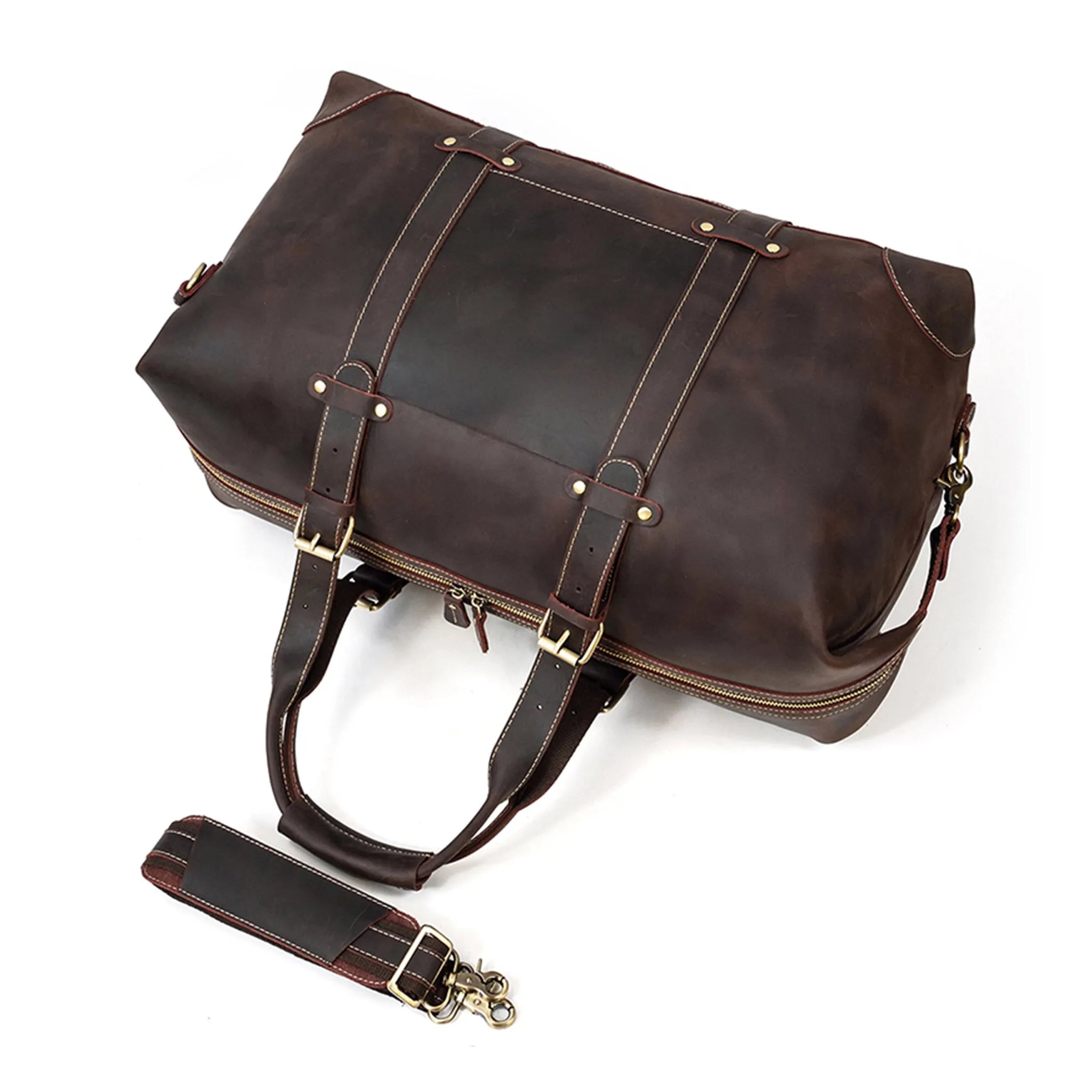 Vintage Big Capacity Genuine Leather Travel Bag