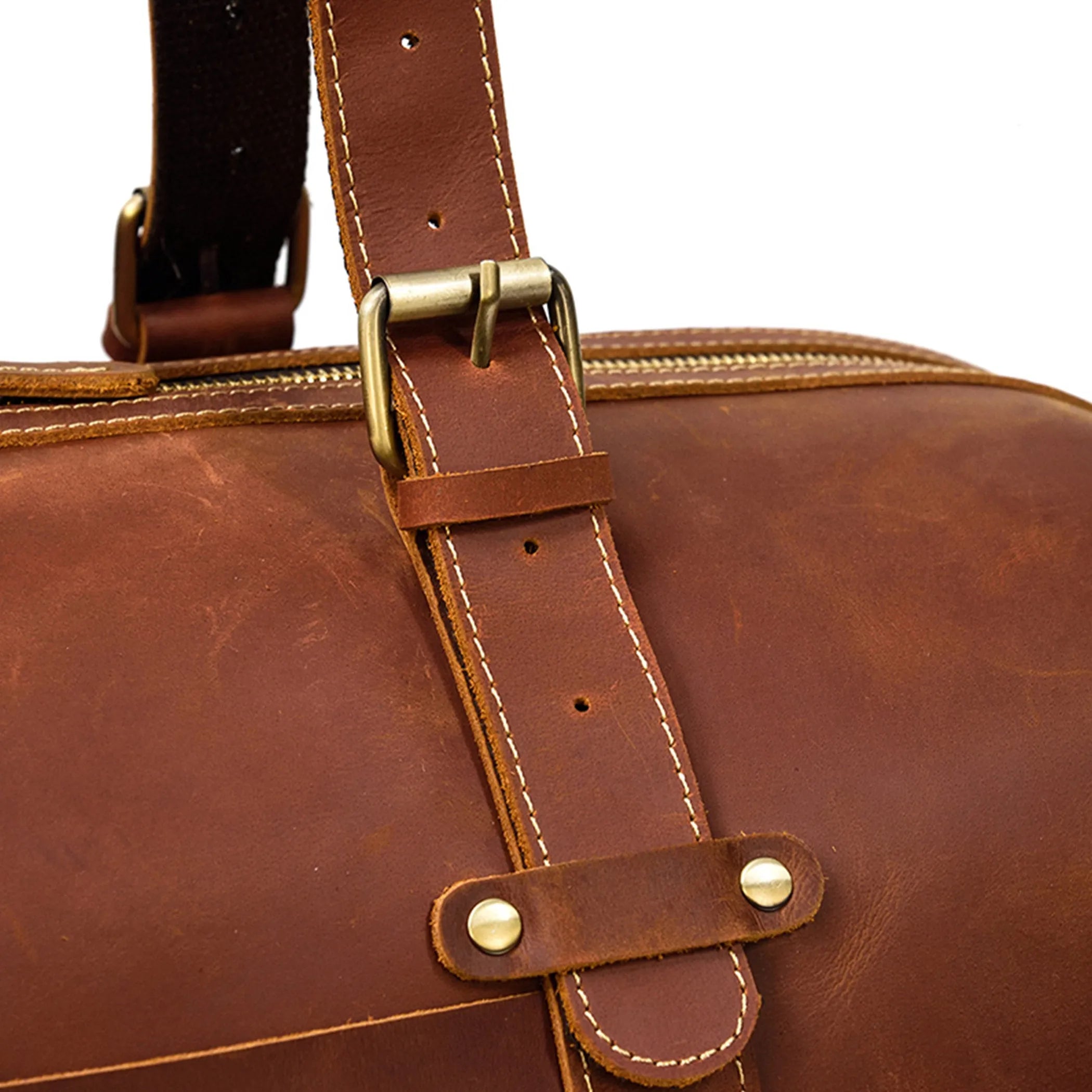 Vintage Big Capacity Genuine Leather Travel Bag