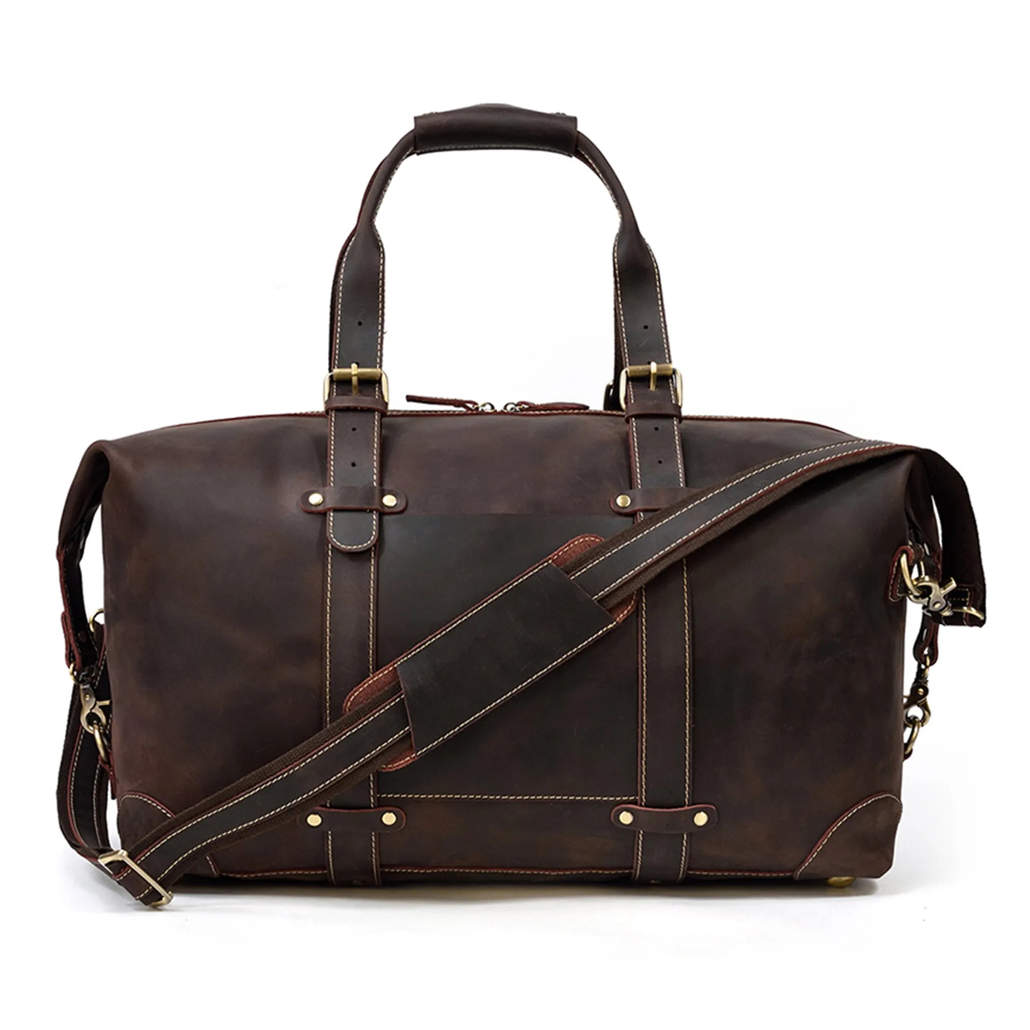 Vintage Big Capacity Genuine Leather Travel Bag