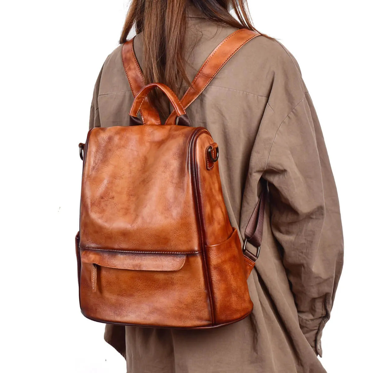 Genuine leather ladies' bag