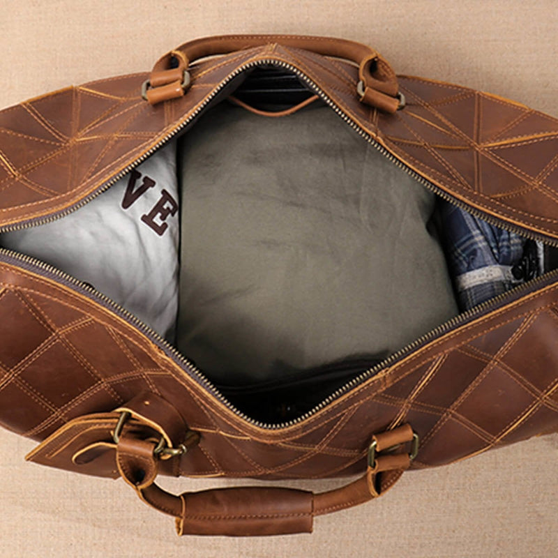 VINTAGE! LOUIS VUITTON Brown Monogram Leather Carry-on Bag