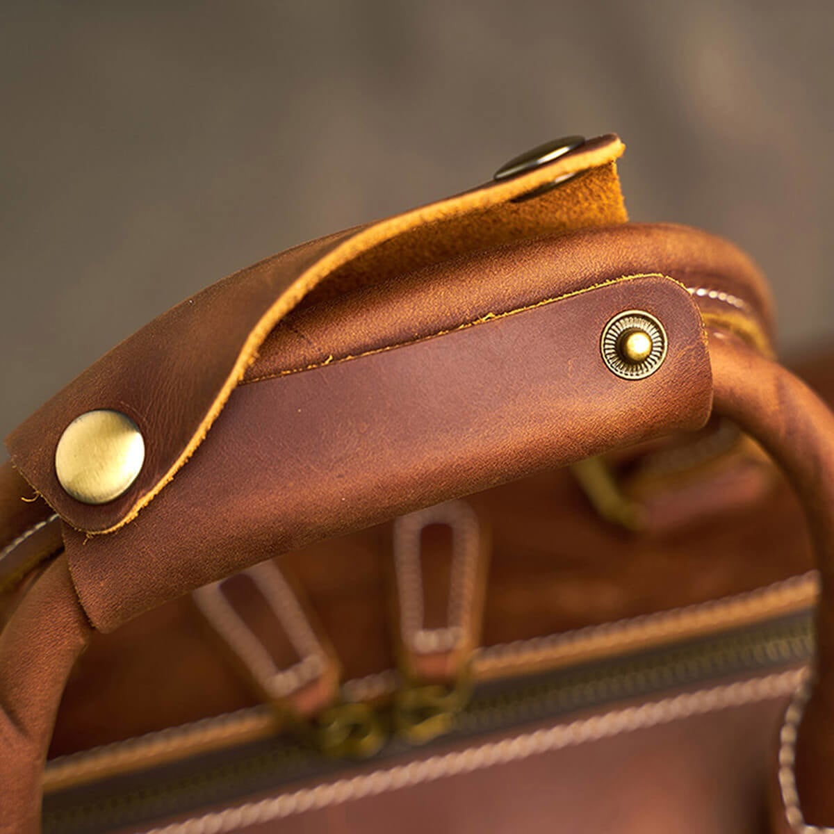 Vintage Travel Business Large Capacity Luggage Leather Bag