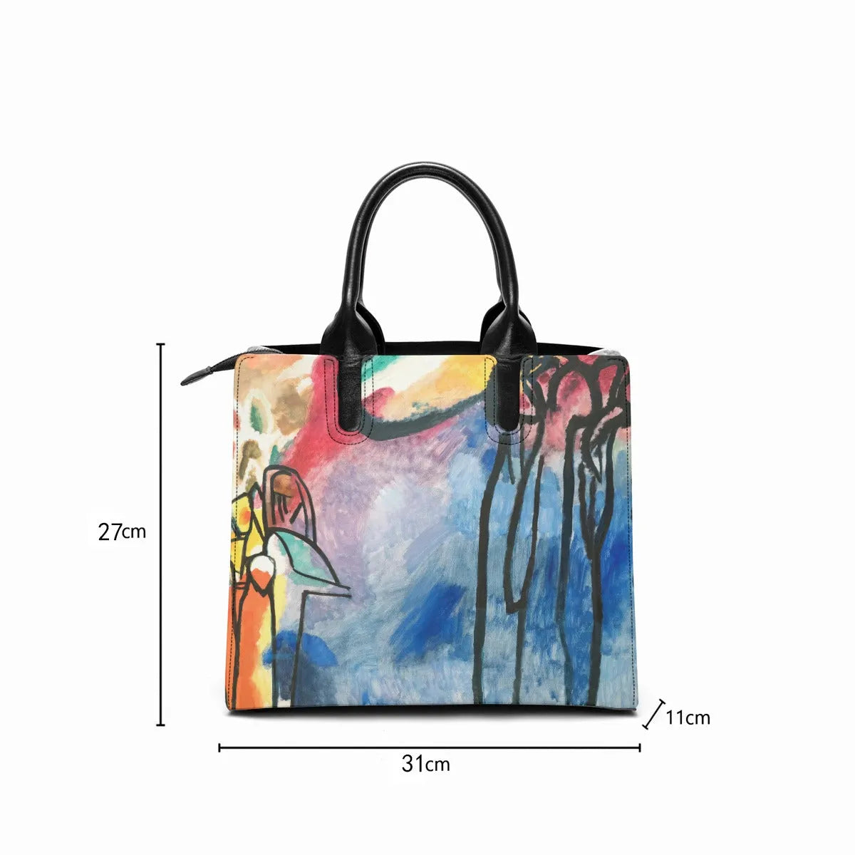 Wassily Kandinsky Impressions 19 Painting Handbag