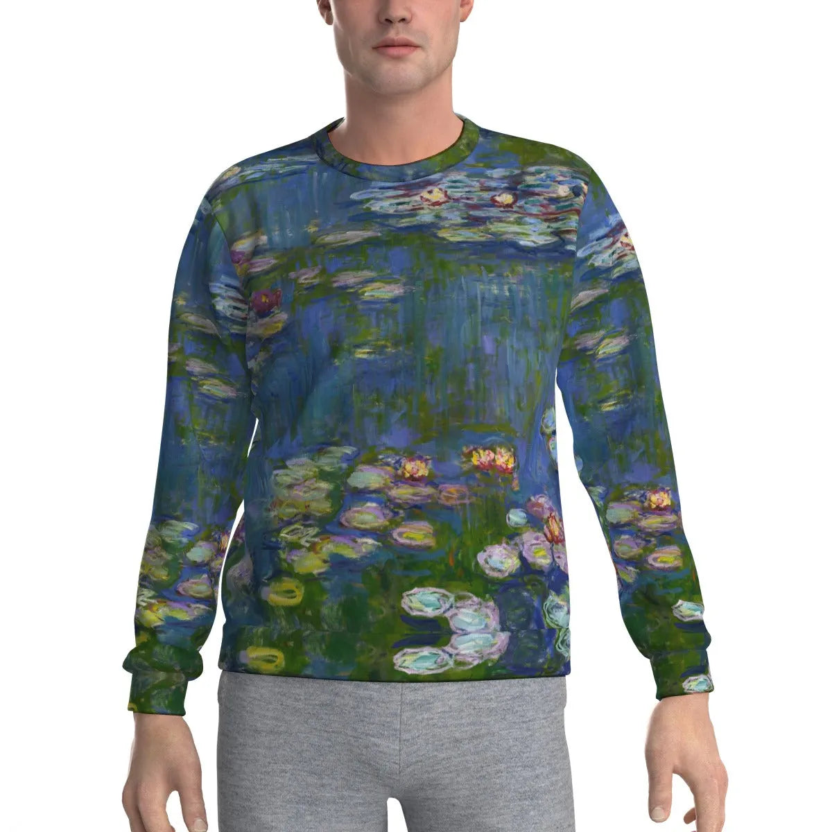 Water Lilies by Claude Monet Art Sweatshirt