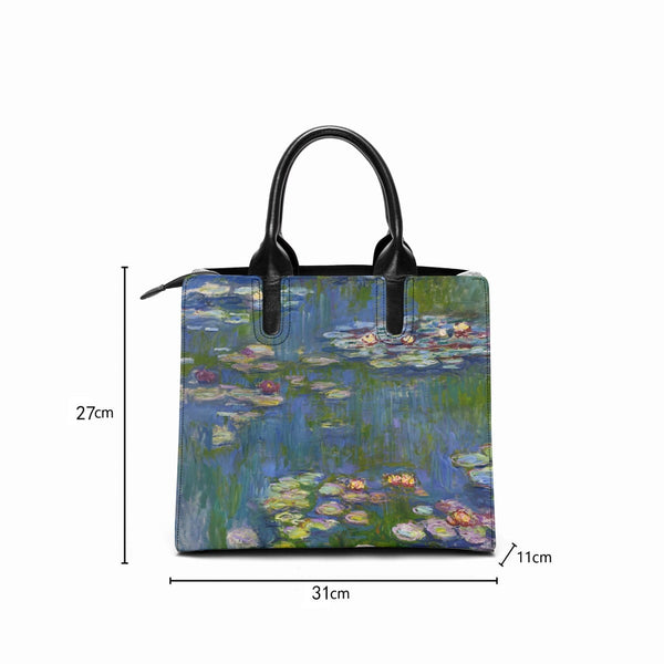 Water Lilies by Claude Monet Painting Art Handbag