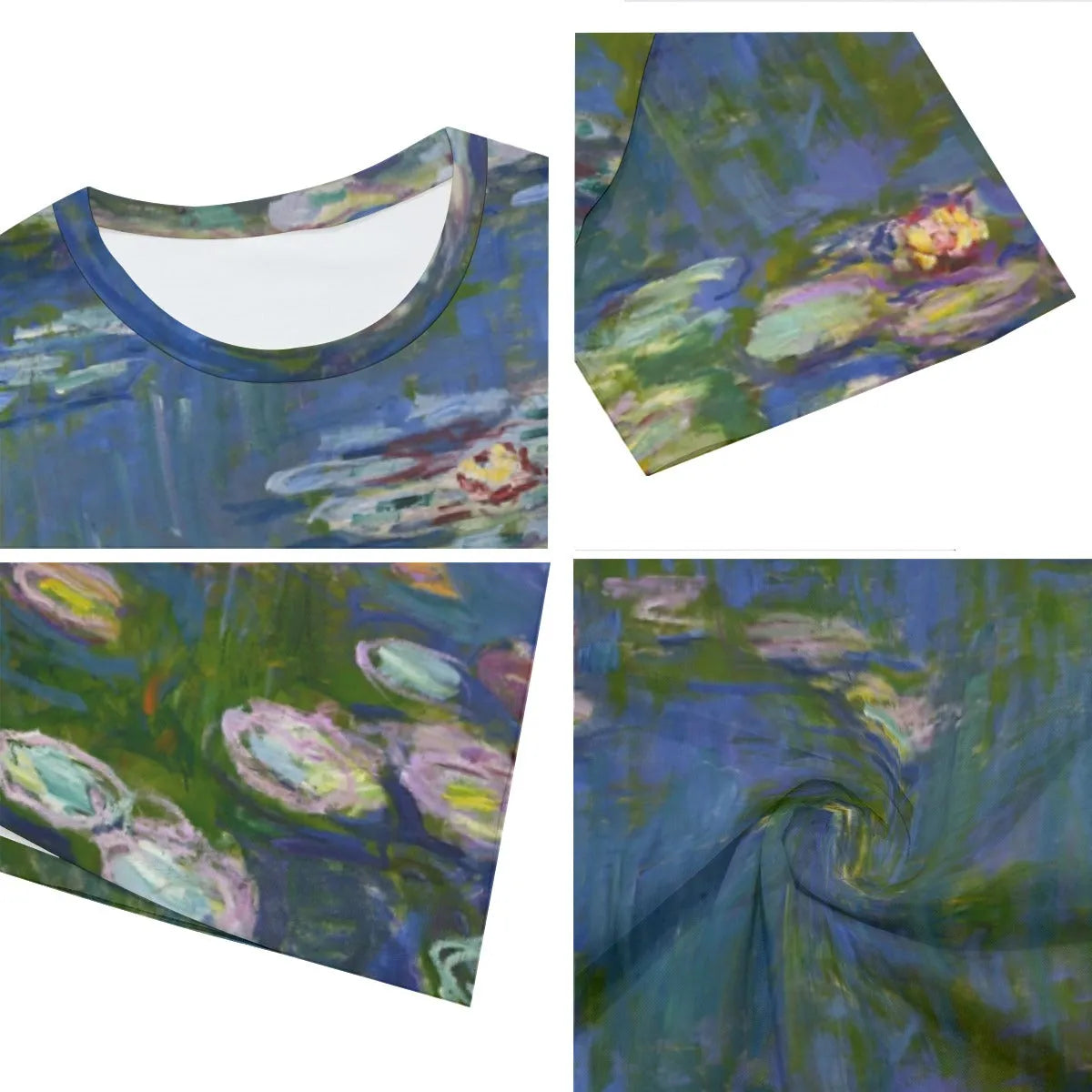 Water Lilies by Claude Monet T-Shirt - Famous Painting Tee