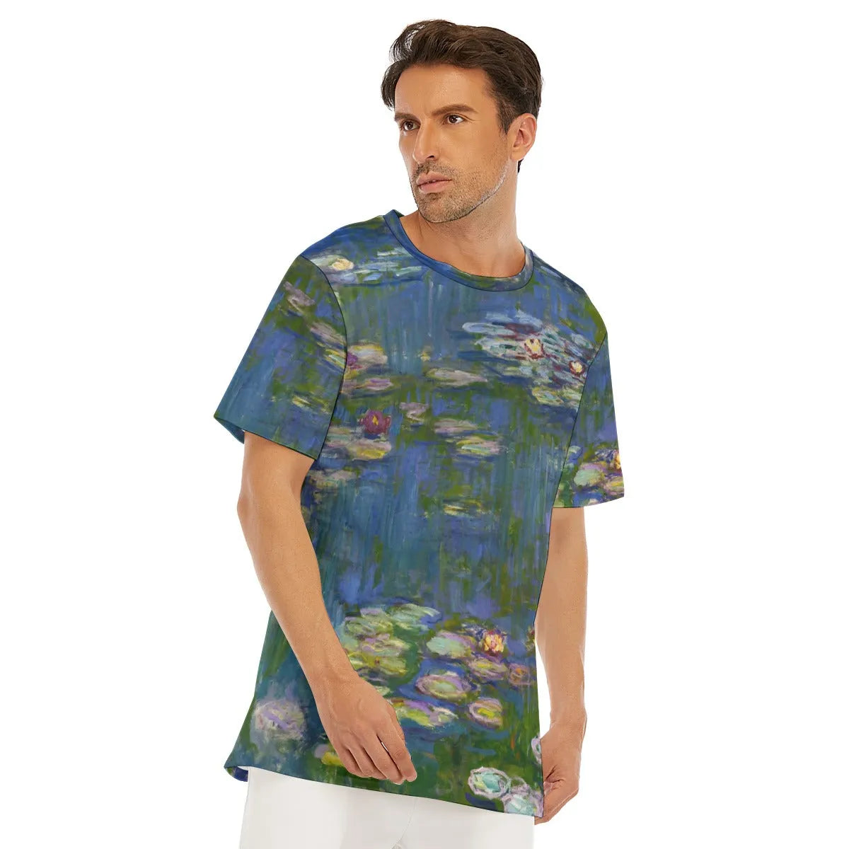 Water Lilies by Claude Monet T-Shirt - Famous Painting Tee