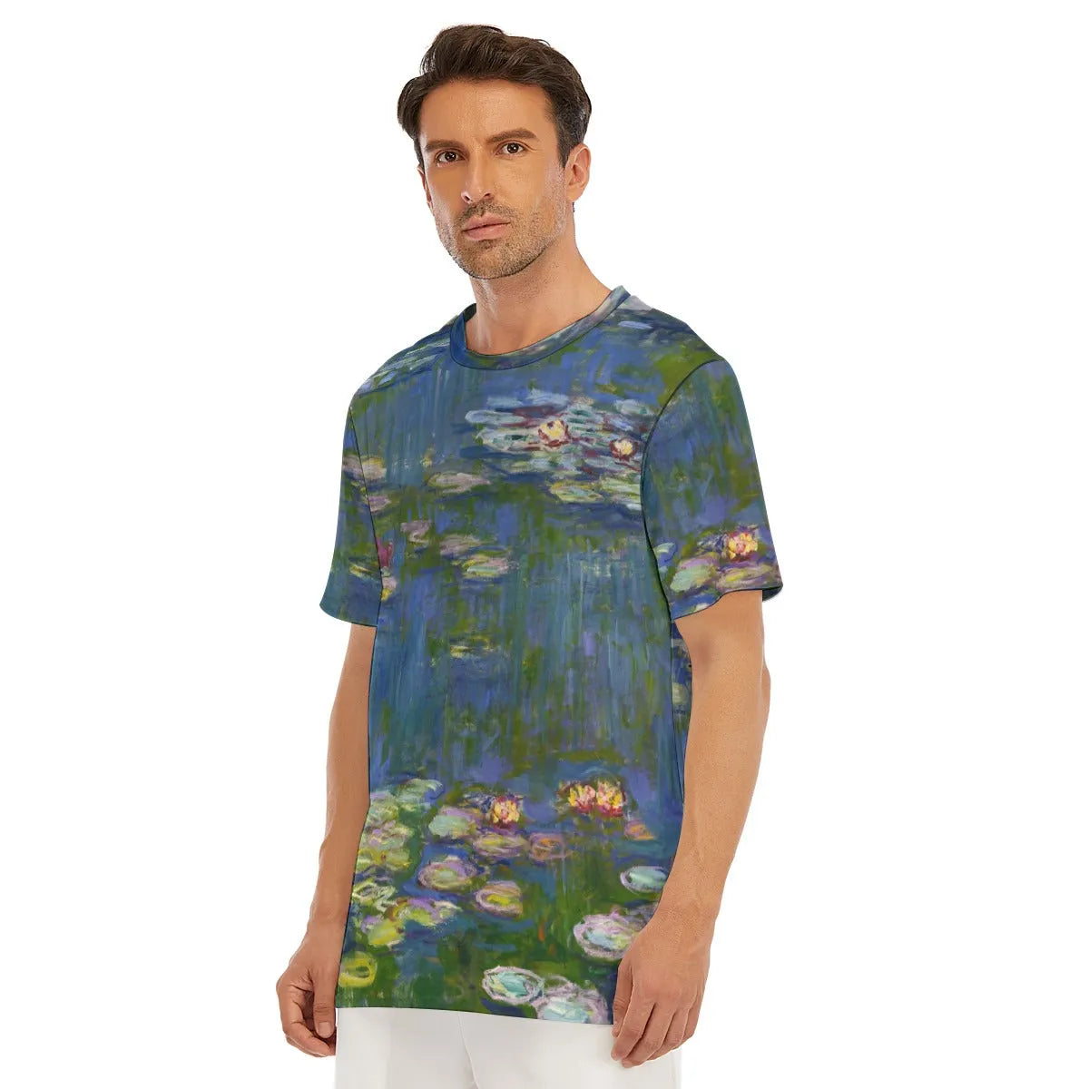 Water Lilies by Claude Monet T-Shirt - Famous Painting Tee