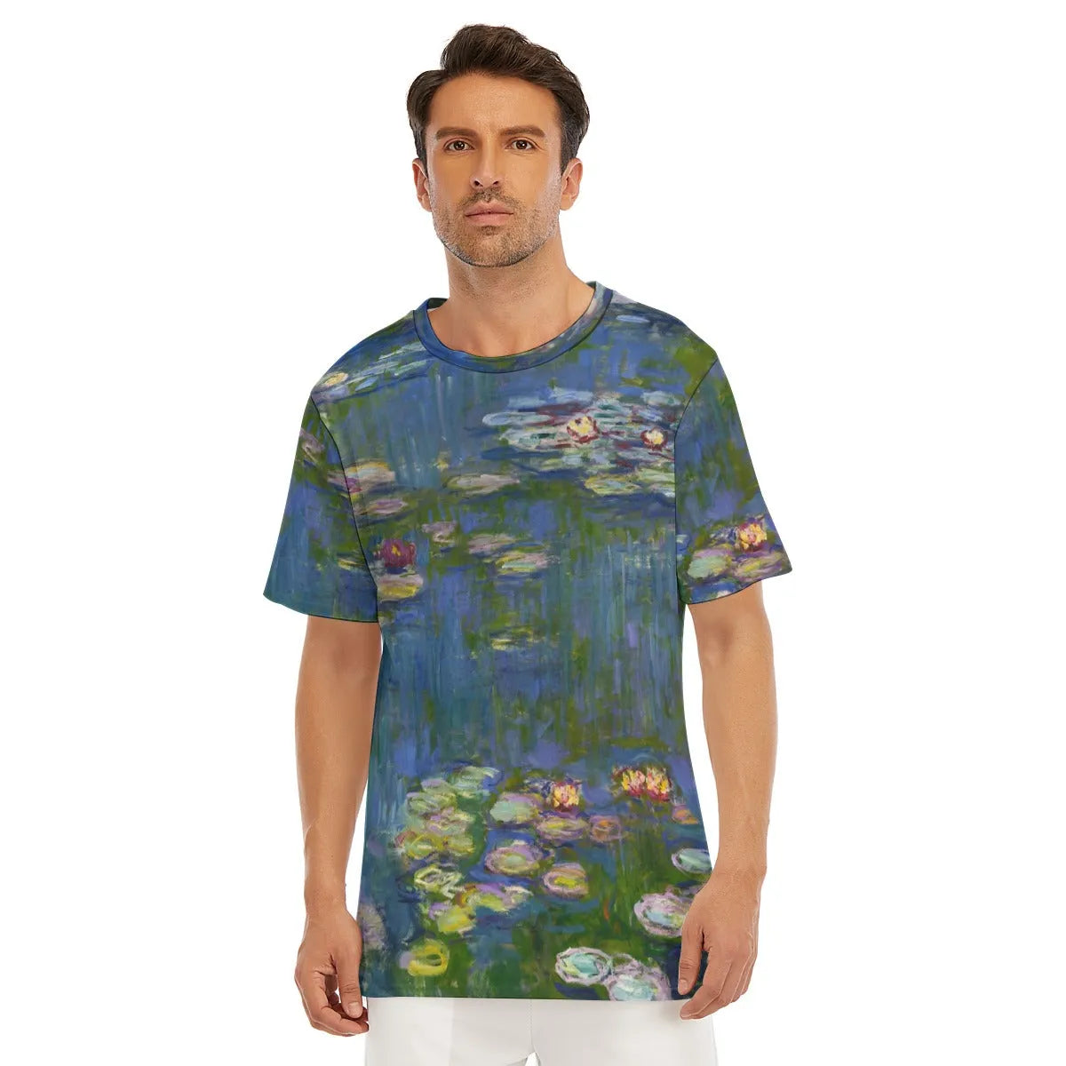 Water Lilies by Claude Monet T-Shirt - Famous Painting Tee