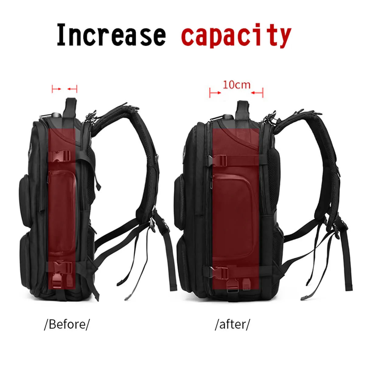 Waterproof Backpack Anti-theft Multifunction Travel Bag