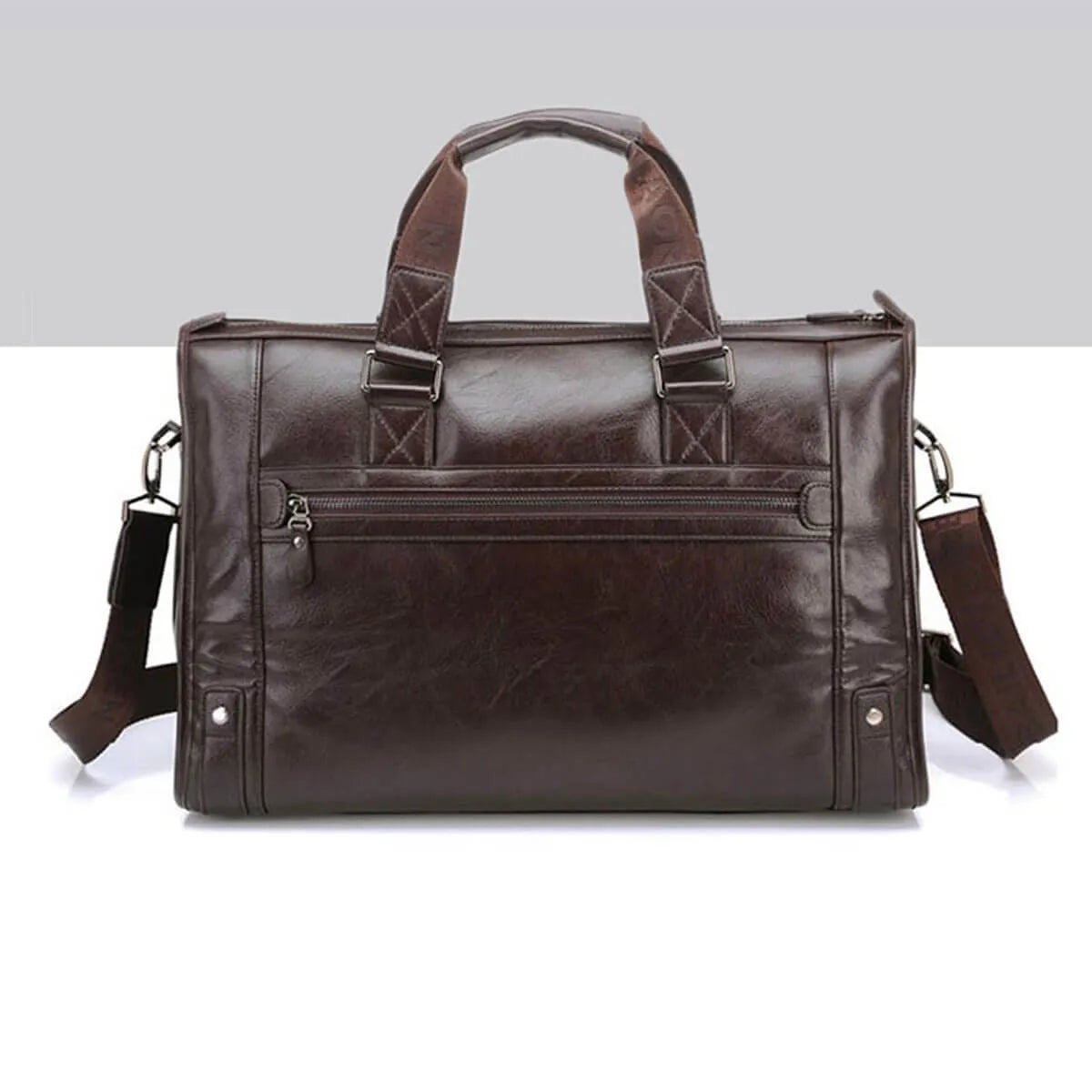 Waterproof Leather Shoulder Bag Business Travel Premium Briefcase