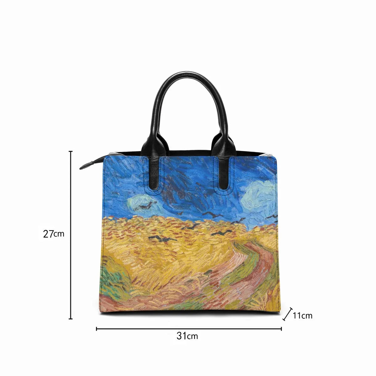 Wheatfield with Crows Vincent Van Gogh Art Handbag