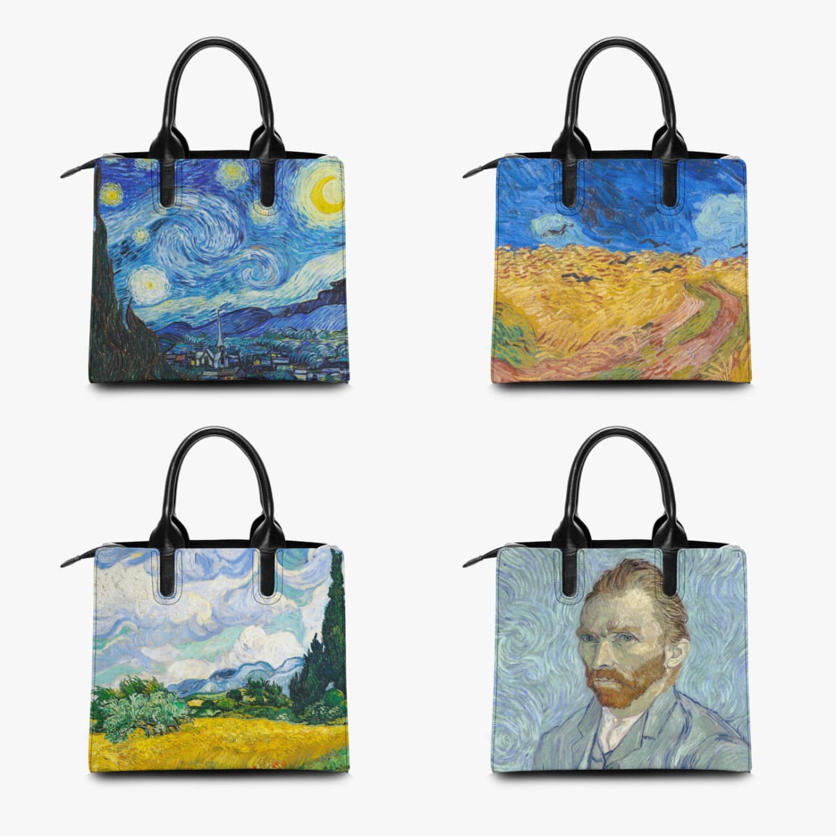 Wheatfield with Crows Vincent Van Gogh Art Handbag