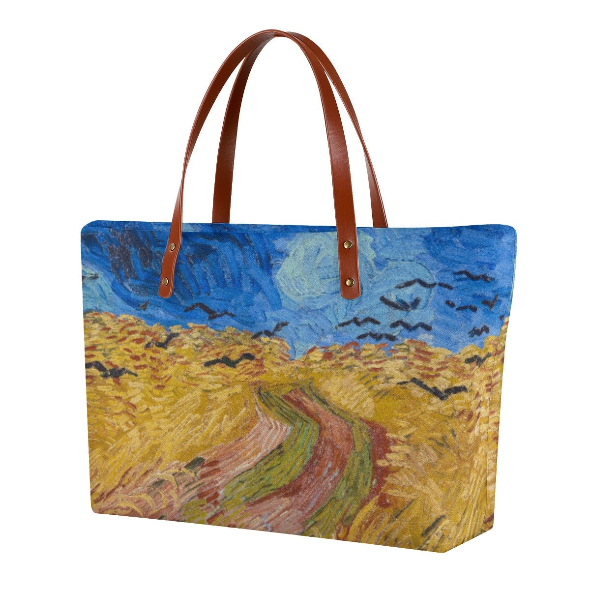 Wheatfield with Crows Vincent Van Gogh Tote Bag