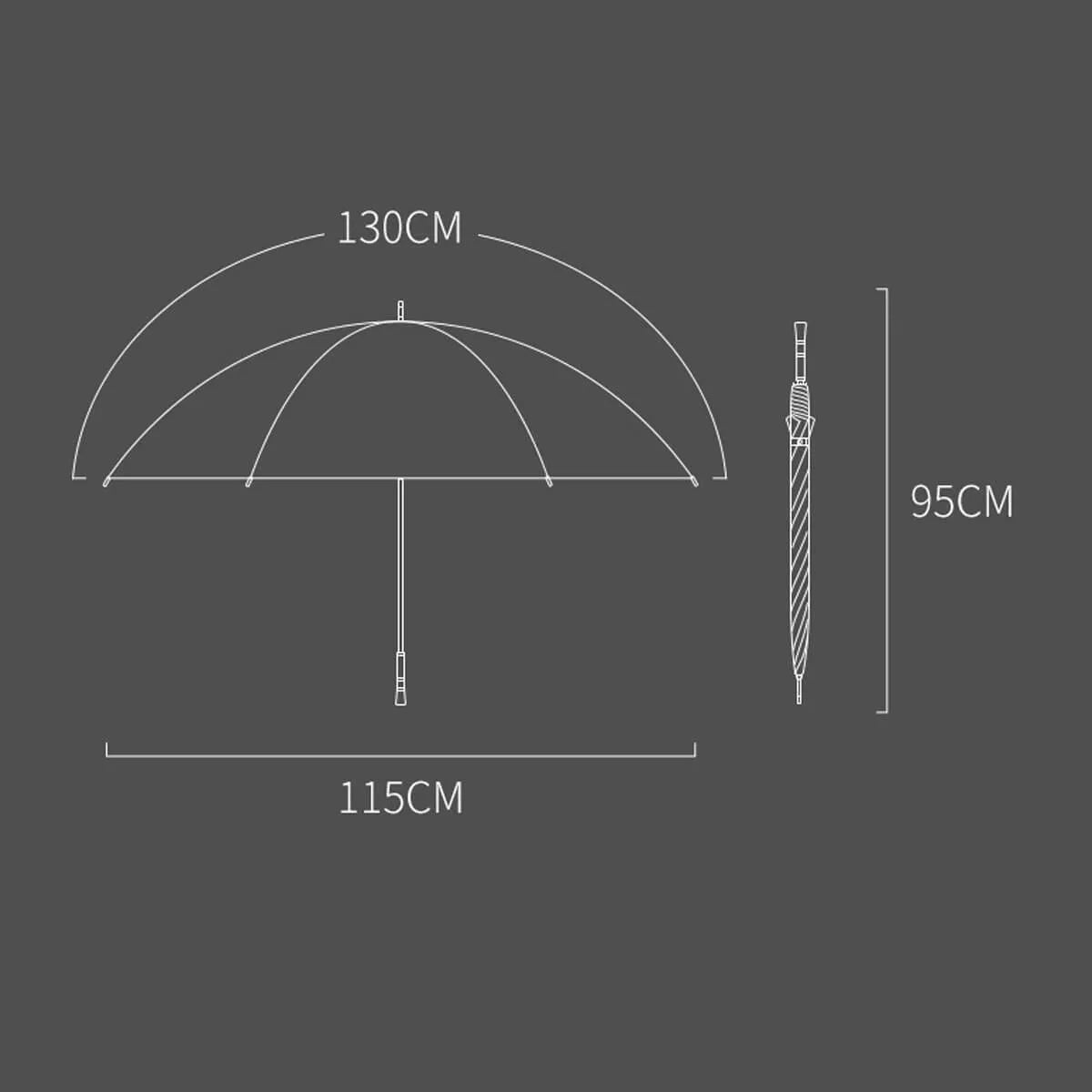 Windproof 8K Business Luxury Umbrella