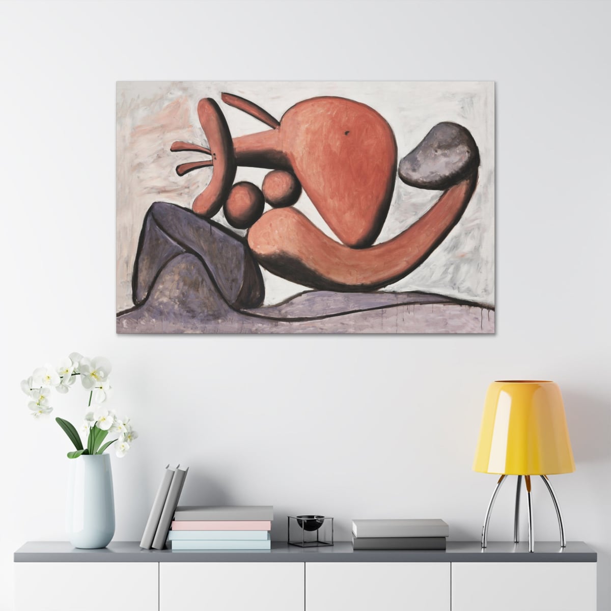 ’Woman Throwing a Stone’ by Picasso Canvas Wraps | Artistic Elegance
